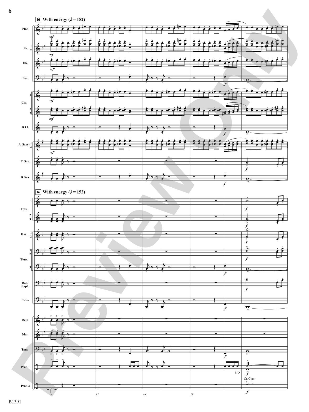 Sunburst: Concert Band Conductor Score & Parts