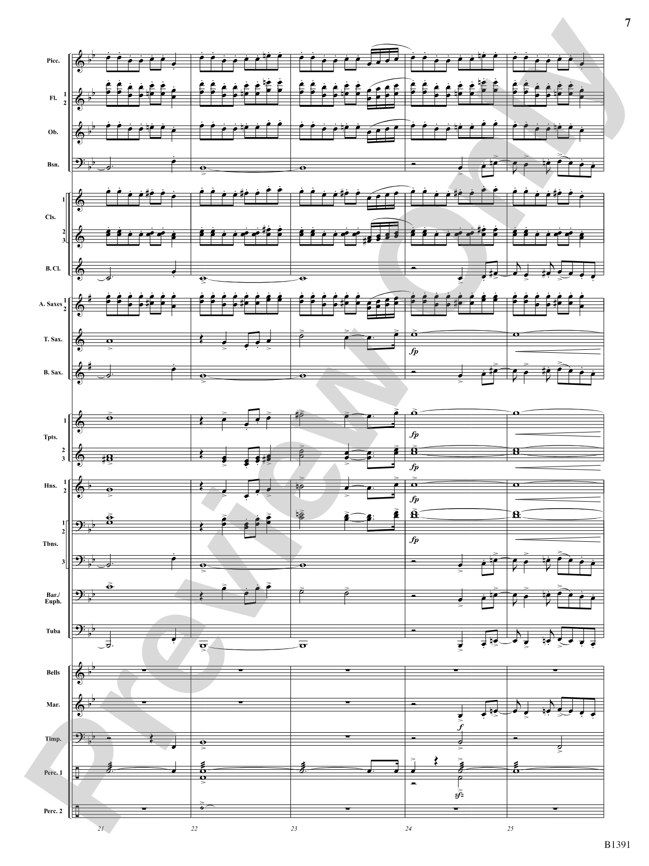 Sunburst: Concert Band Conductor Score & Parts