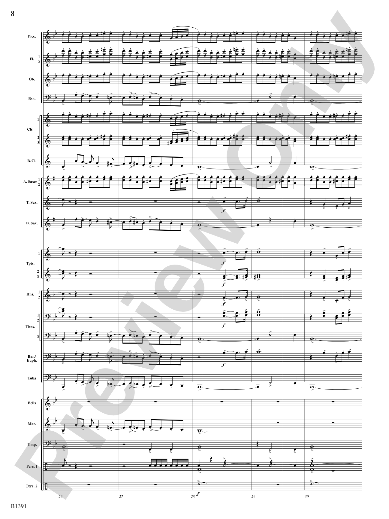 Sunburst: Concert Band Conductor Score & Parts