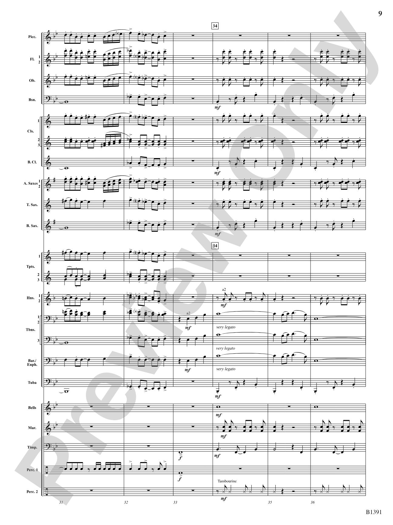 Sunburst: Concert Band Conductor Score & Parts