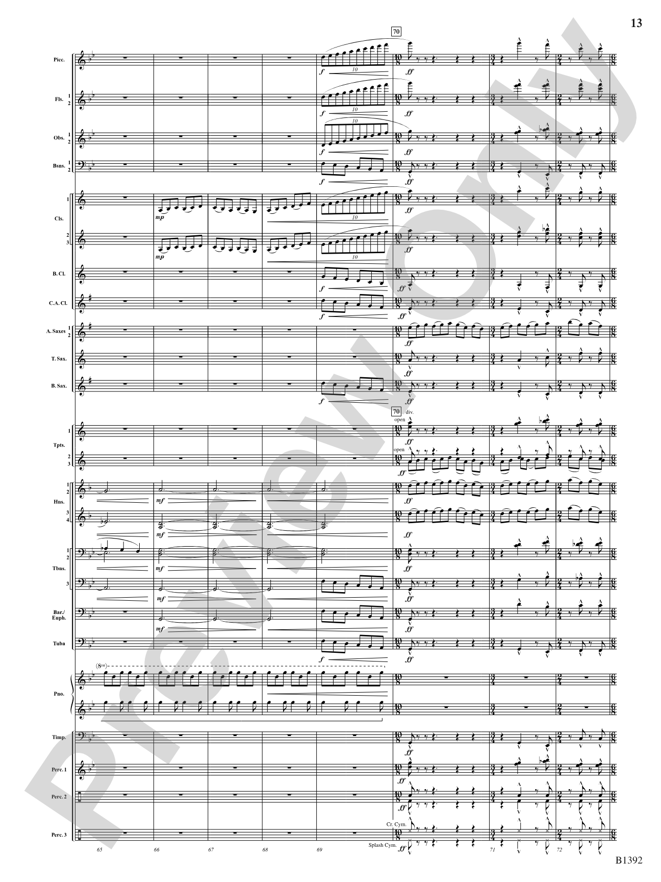 Midnight on Main Street: Score