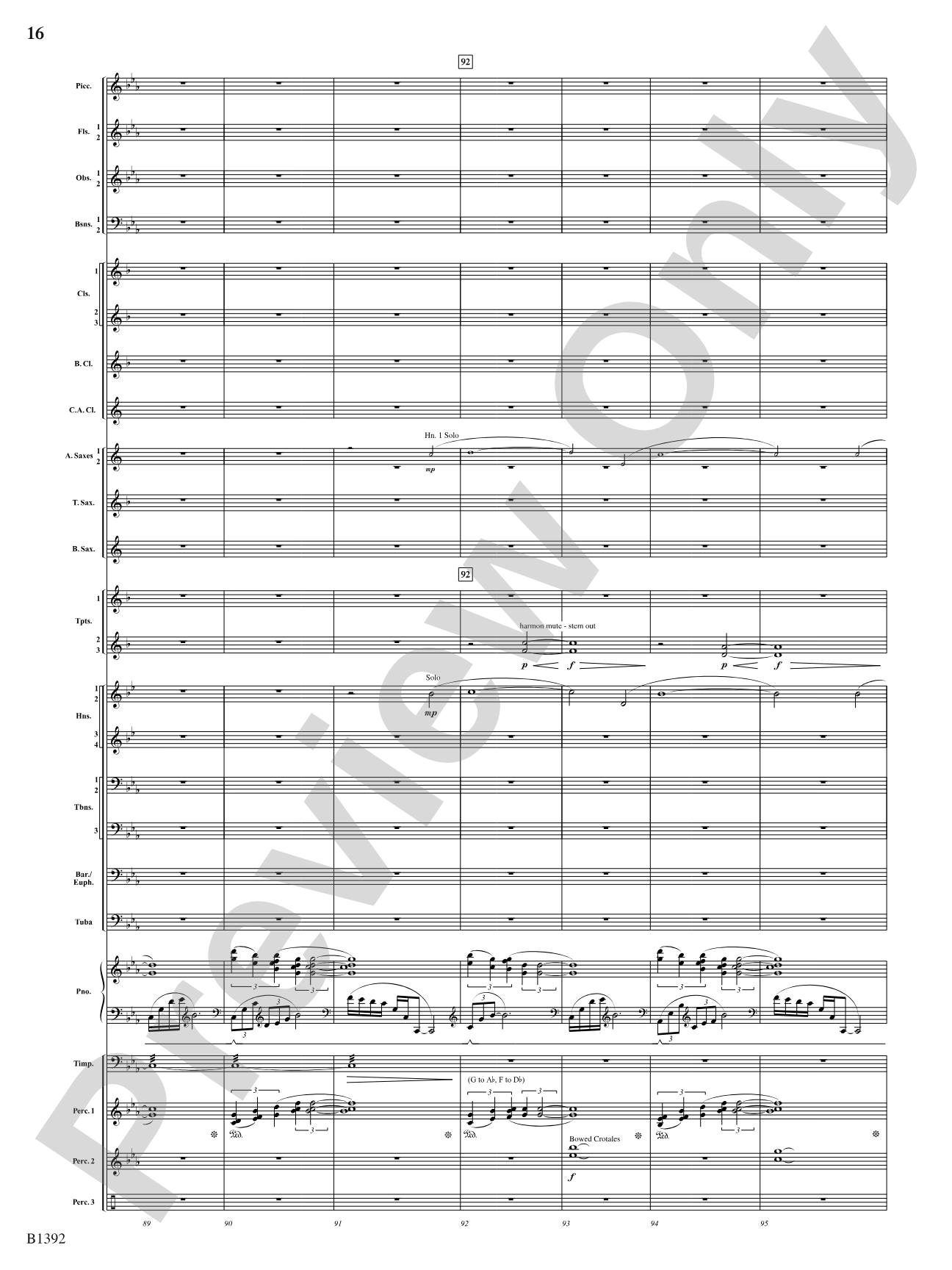 Midnight on Main Street: Score