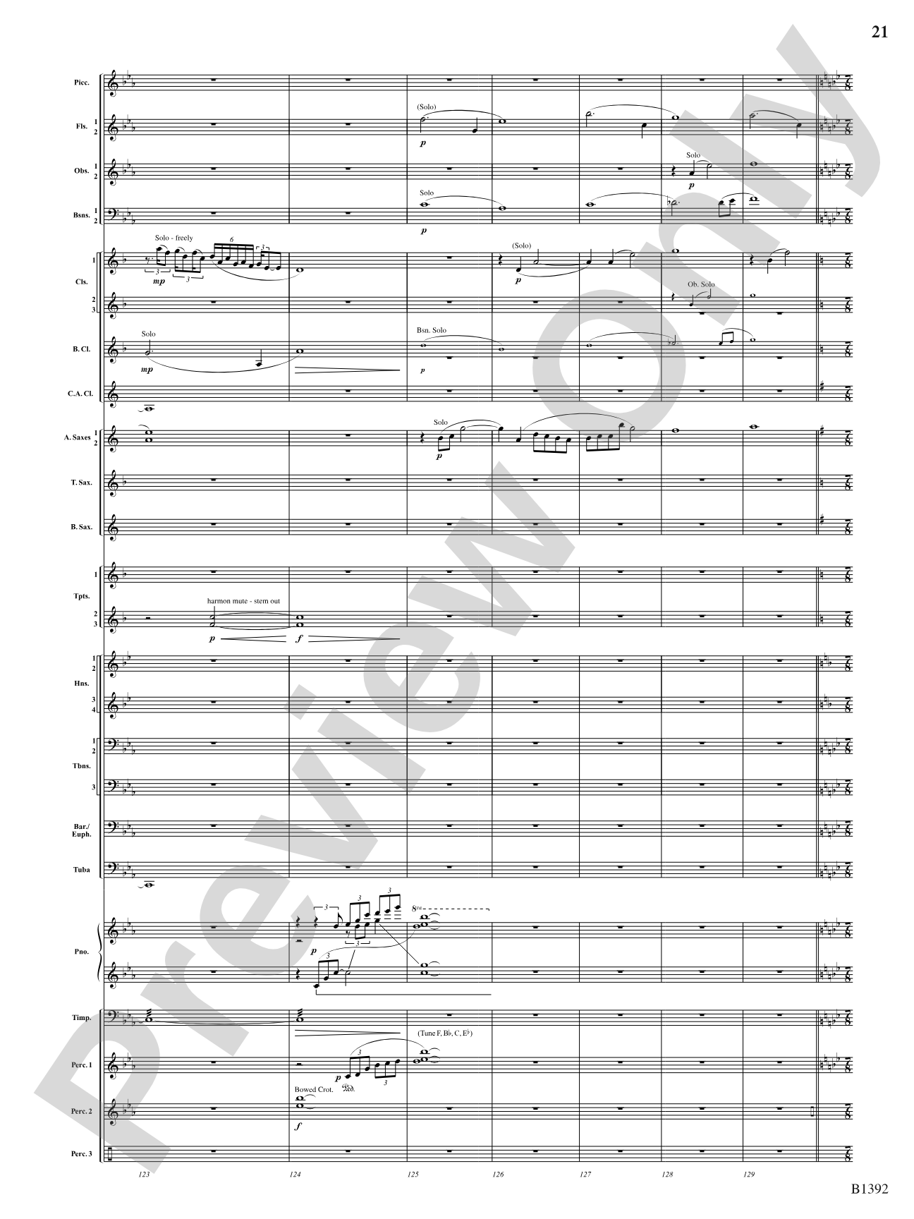 Midnight on Main Street: Score