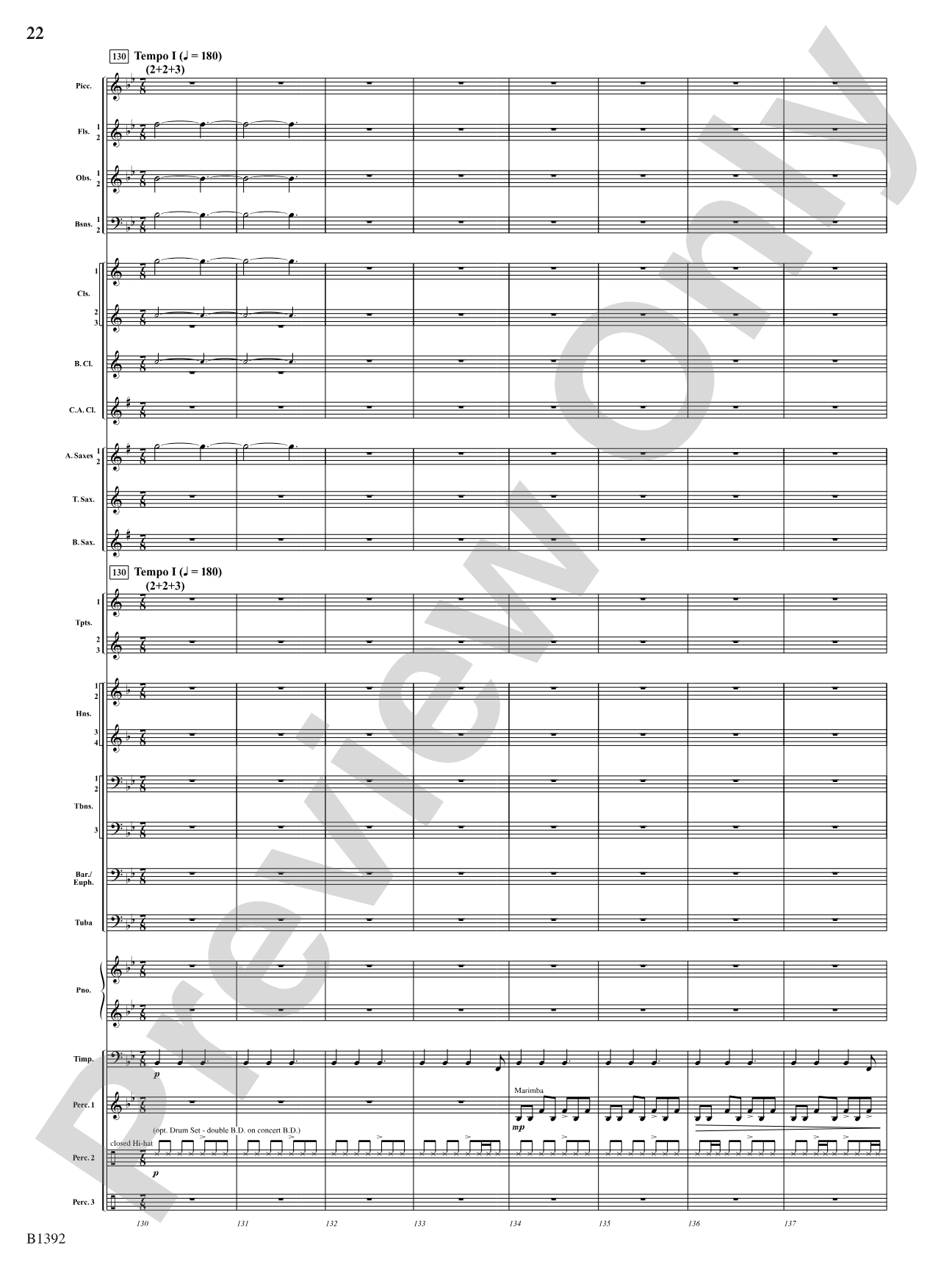 Midnight on Main Street: Score