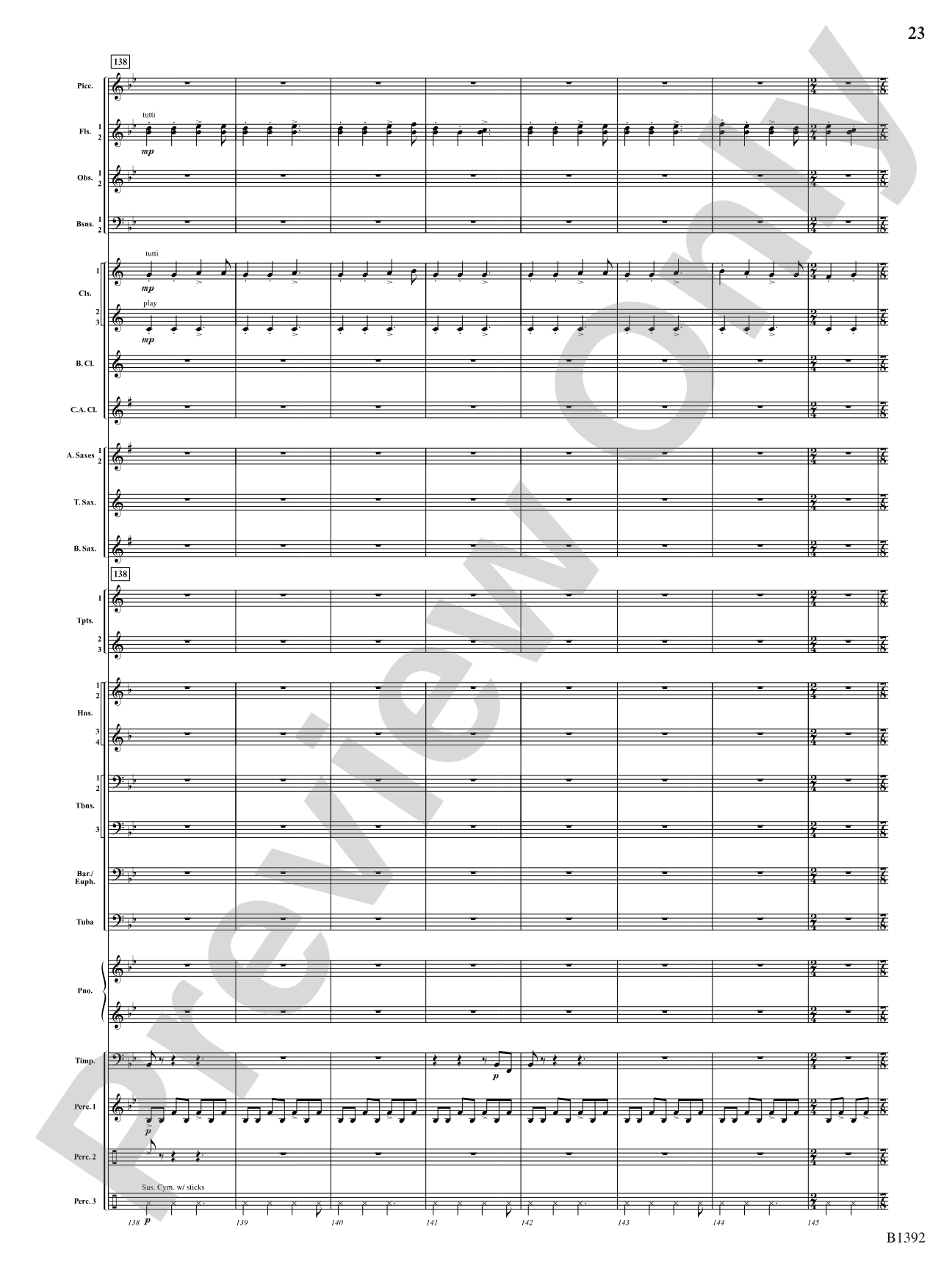 Midnight on Main Street: Score