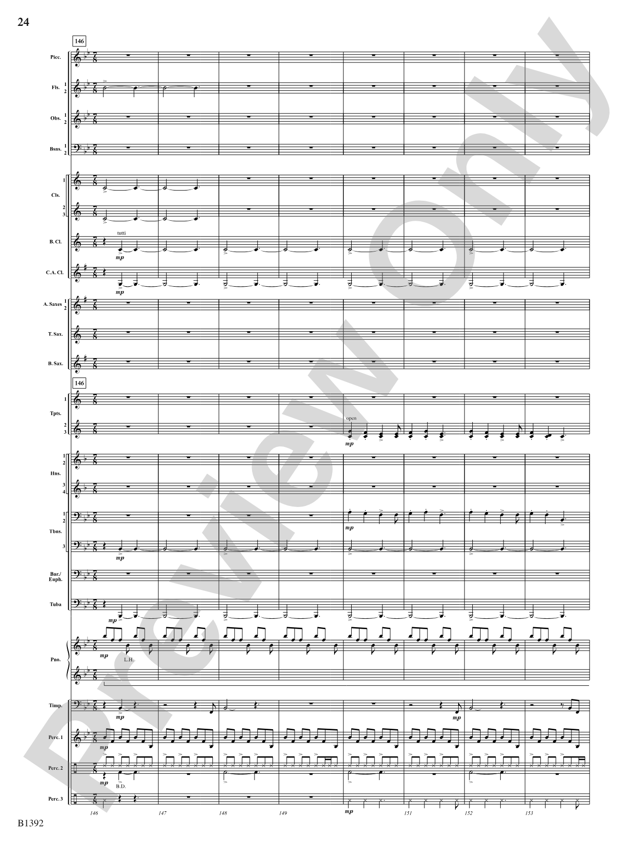 Midnight on Main Street: Score