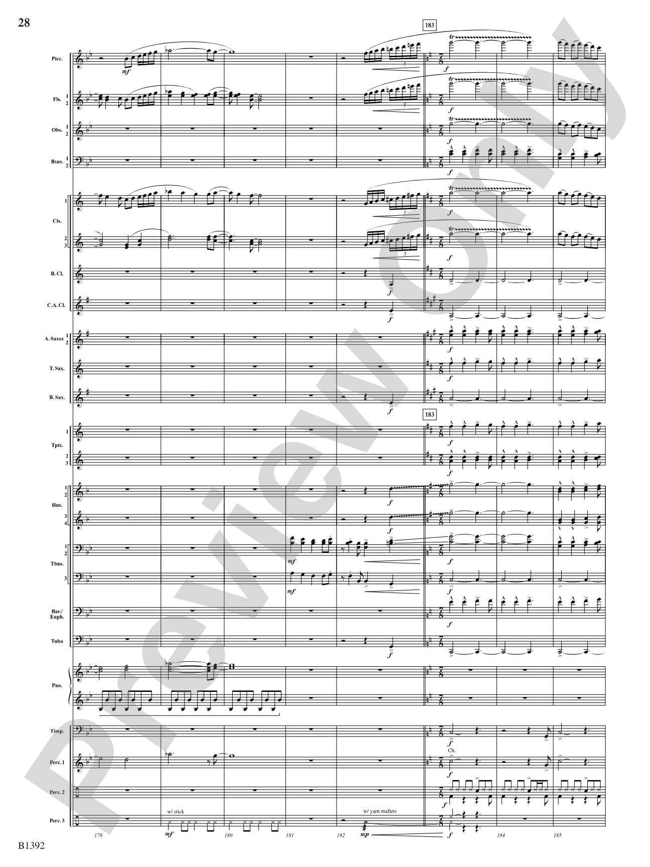 Midnight on Main Street: Score