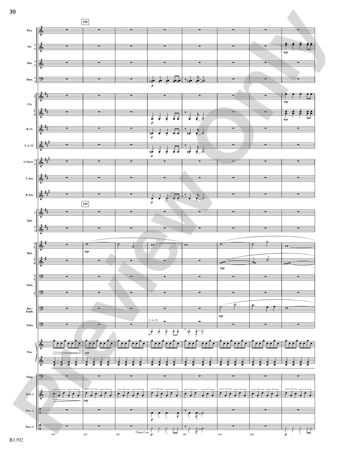 Midnight on Main Street: Score