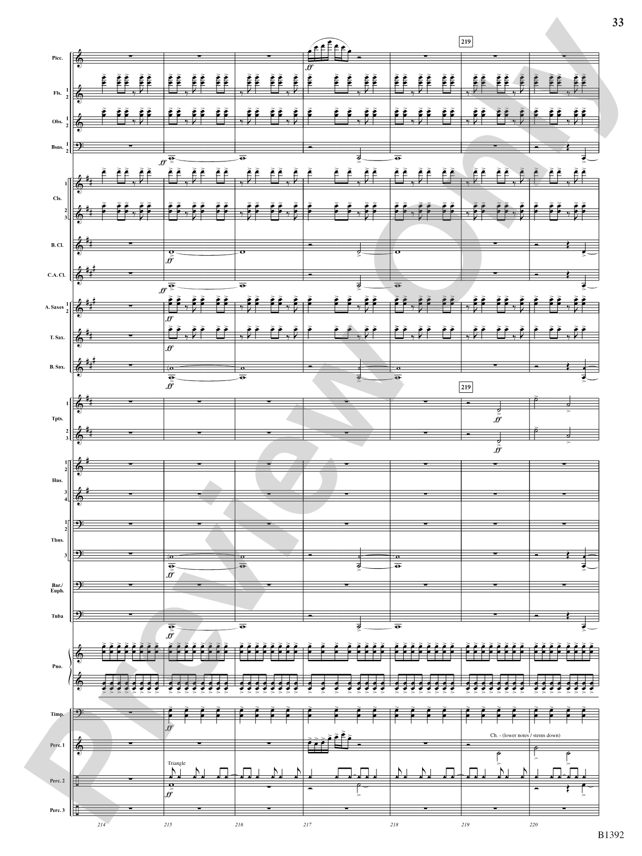 Midnight on Main Street: Score