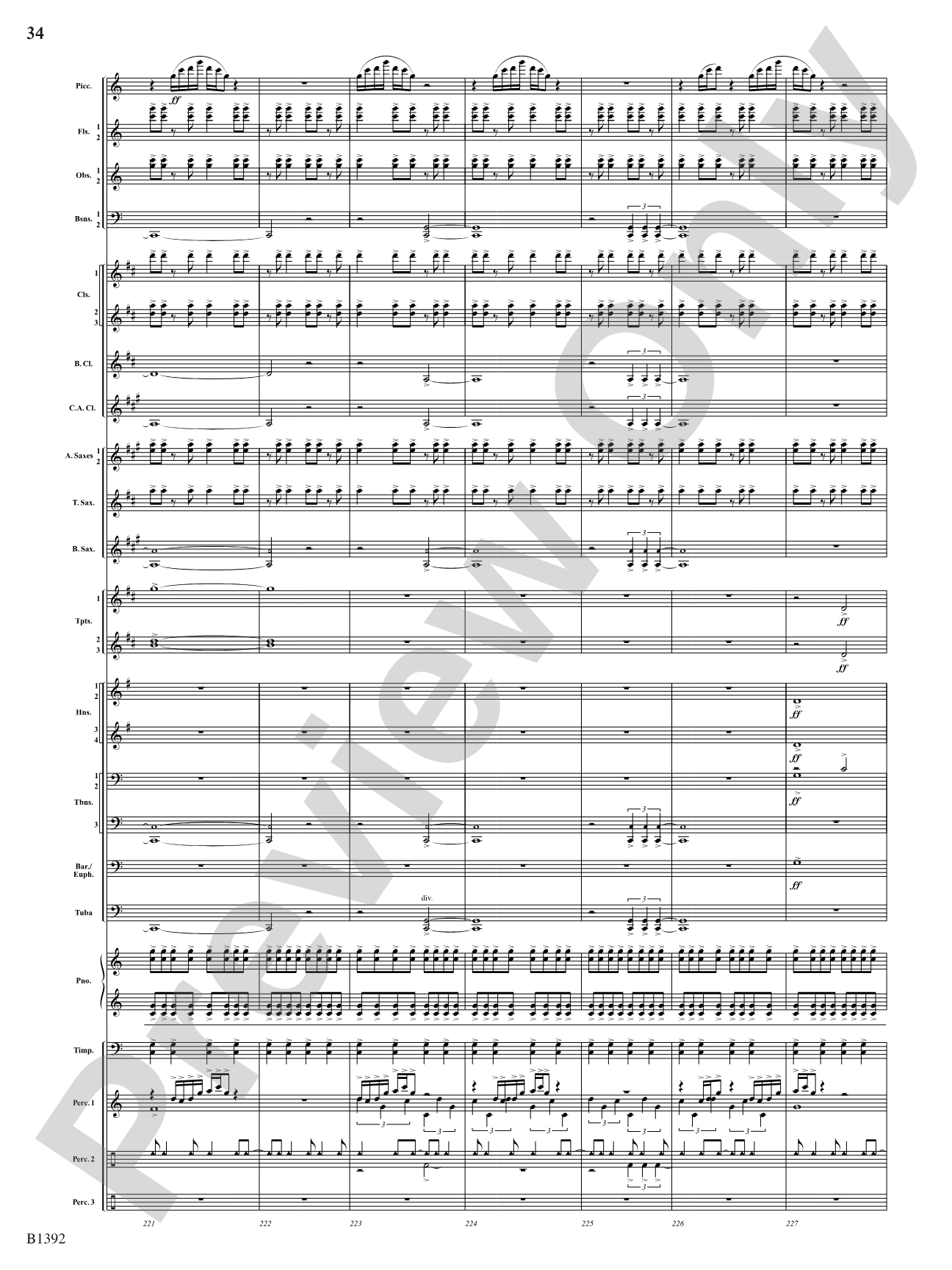 Midnight on Main Street: Score