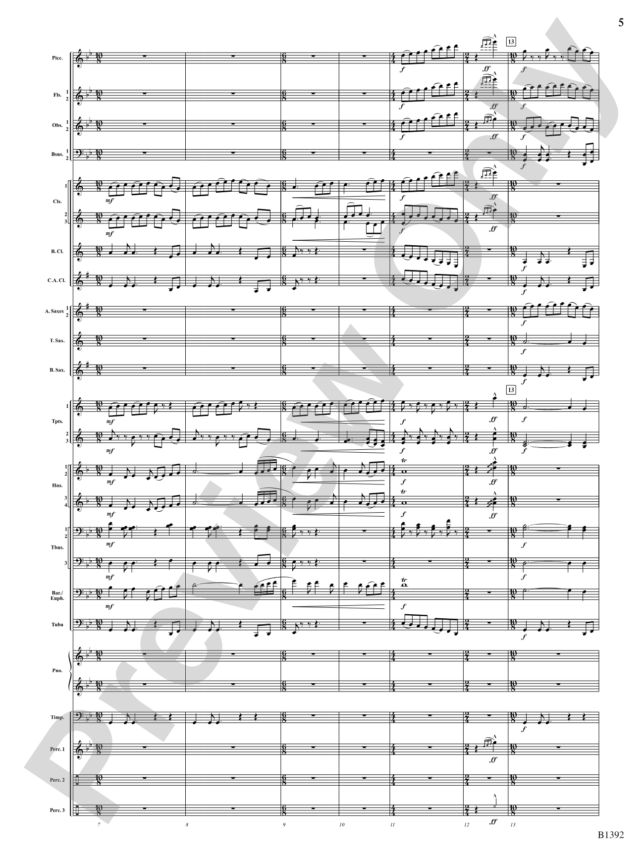 Midnight on Main Street: Score