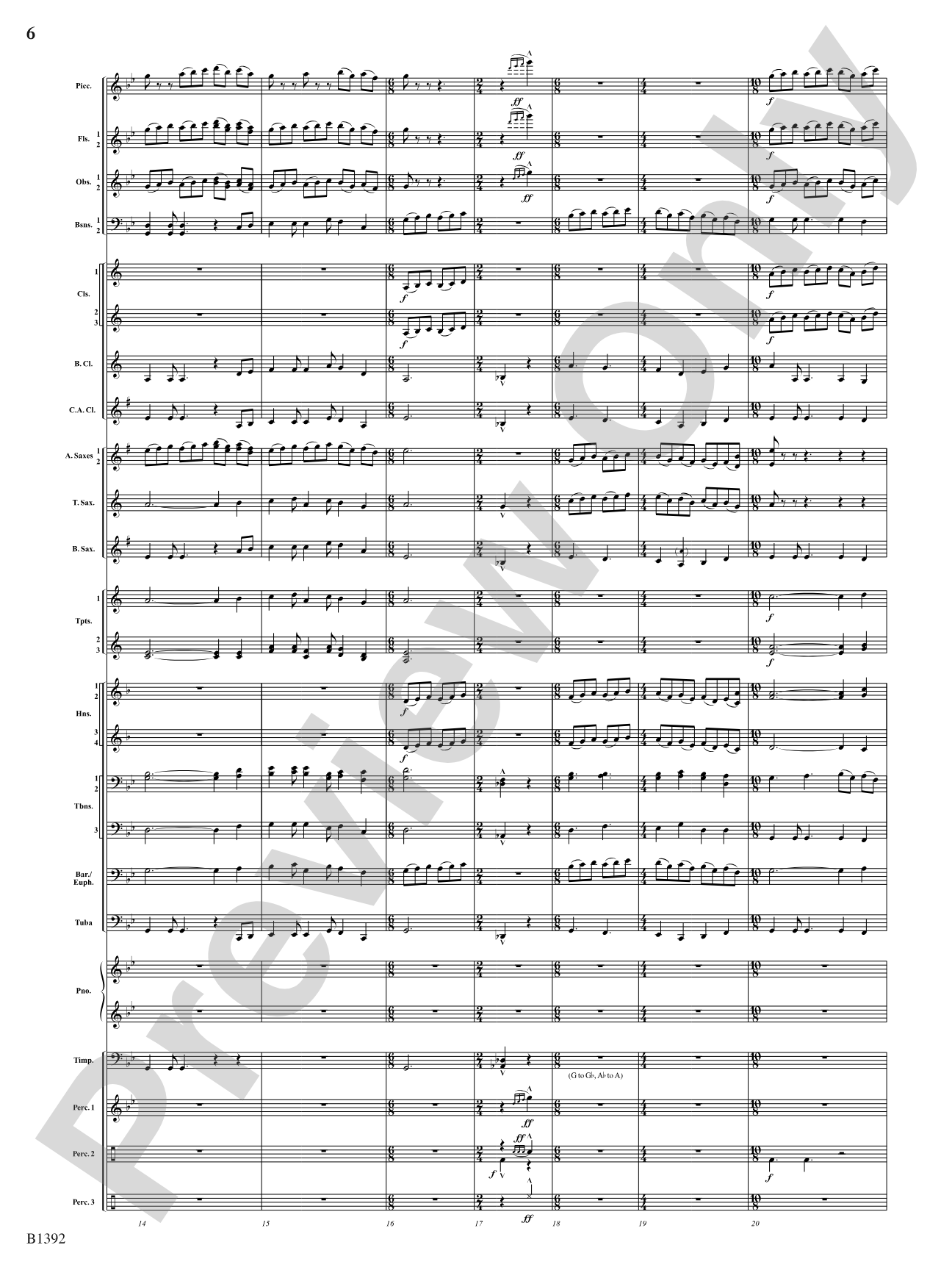 Midnight on Main Street: Score