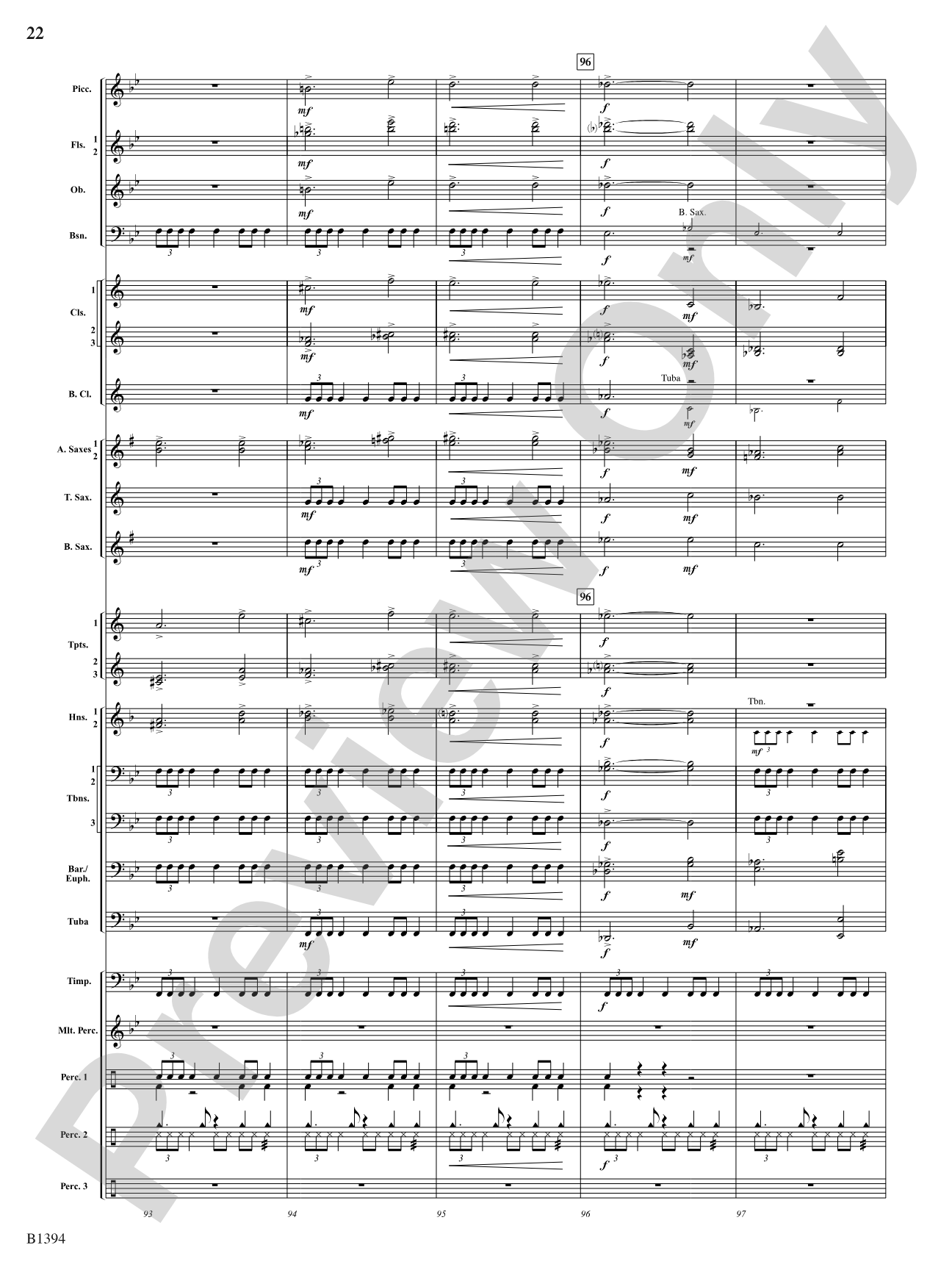Mars from The Planets: Concert Band Conductor Score & Parts