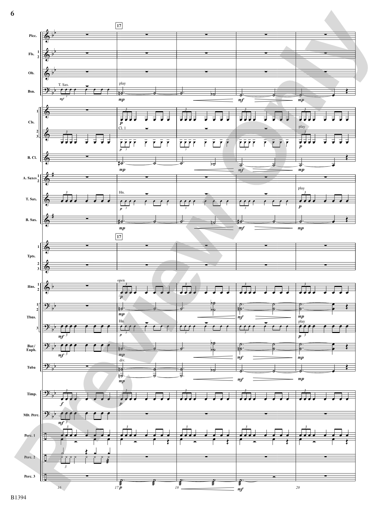 Mars from The Planets: Concert Band Conductor Score & Parts