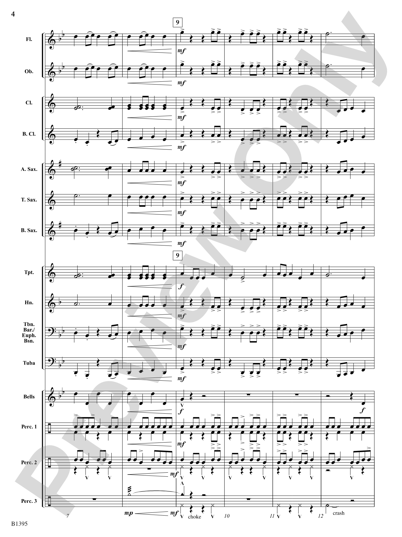 Chariot Race: Concert Band Conductor Score & Parts