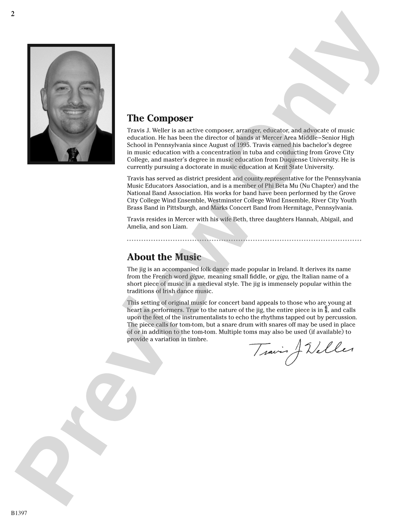 Irish Jig for Young Feet: Concert Band Conductor Score & Parts