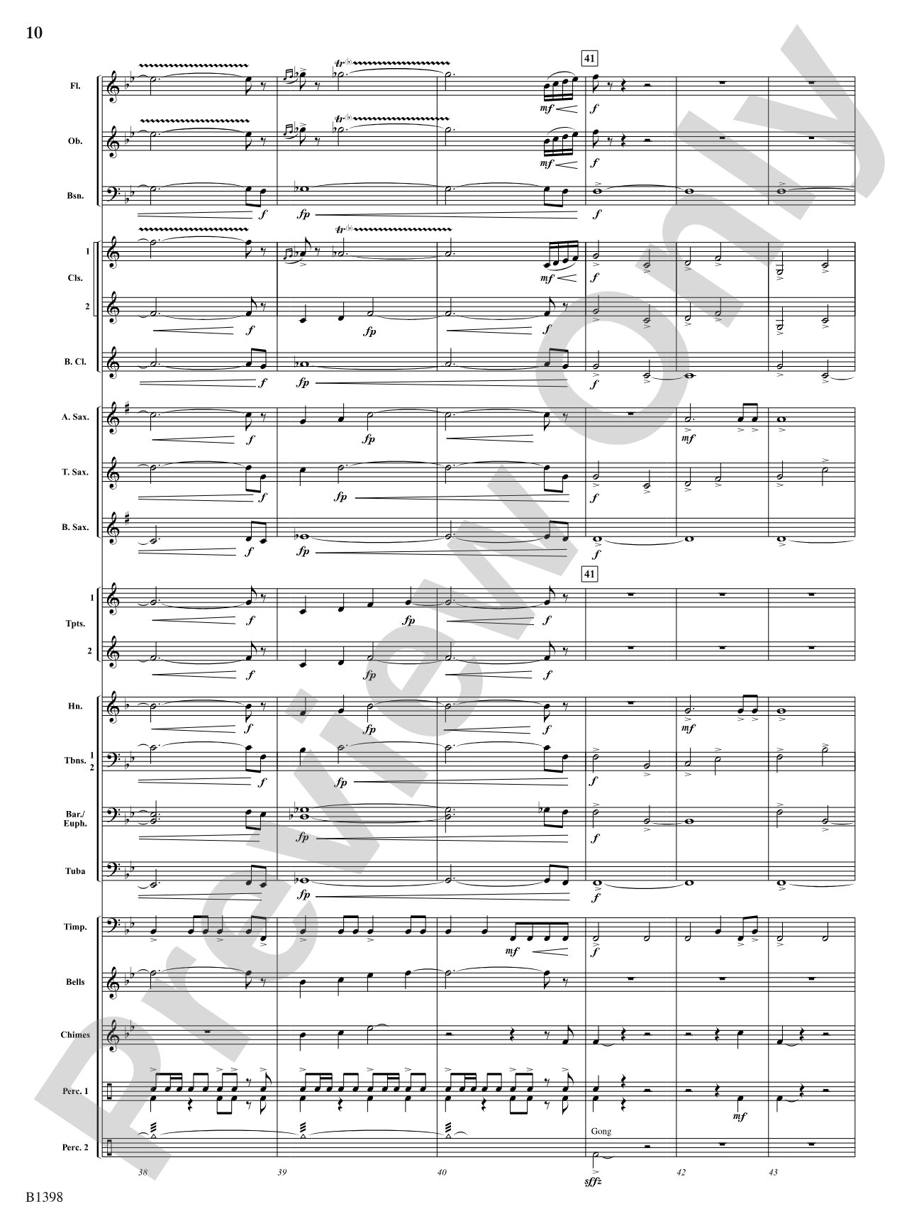 Fanfare of the Bells: Concert Band Conductor Score & Parts