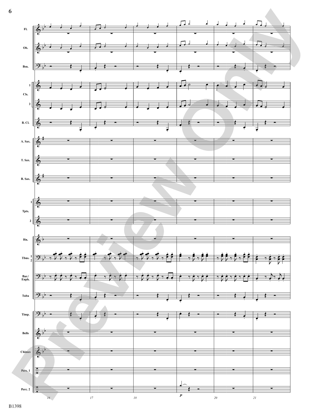 Fanfare of the Bells: Concert Band Conductor Score & Parts