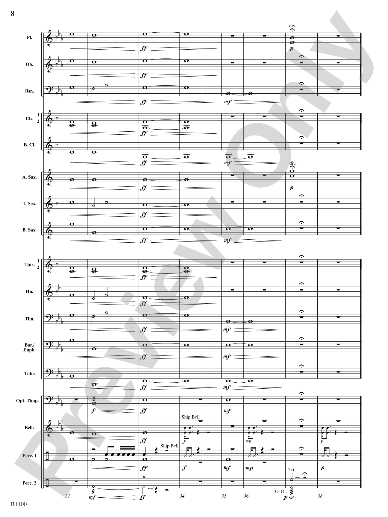Scenes from an Ocean Voyage: Concert Band Conductor Score & Parts