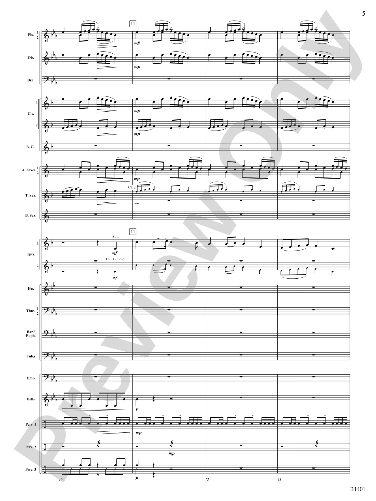 Tangelridge: Score: Concert Band
