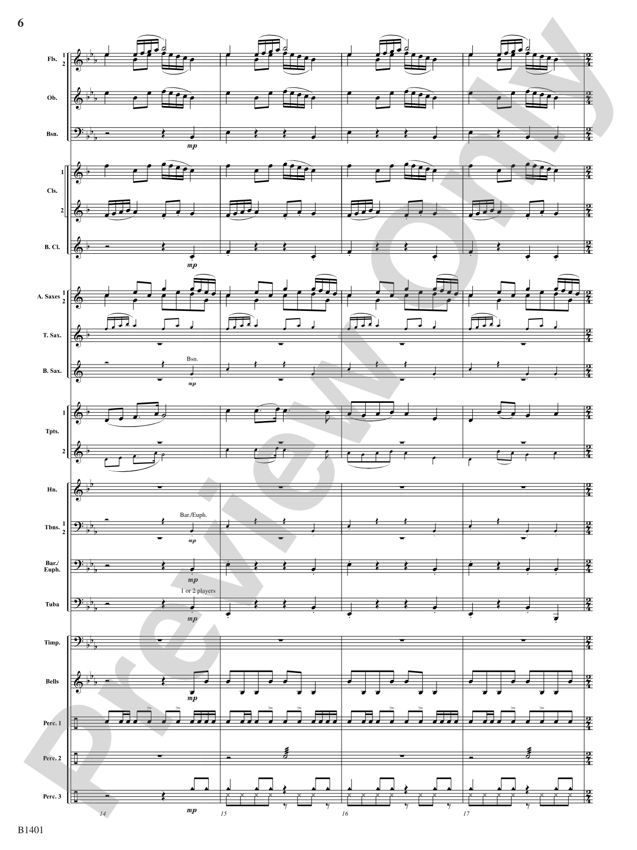 Tangelridge: Score: Concert Band