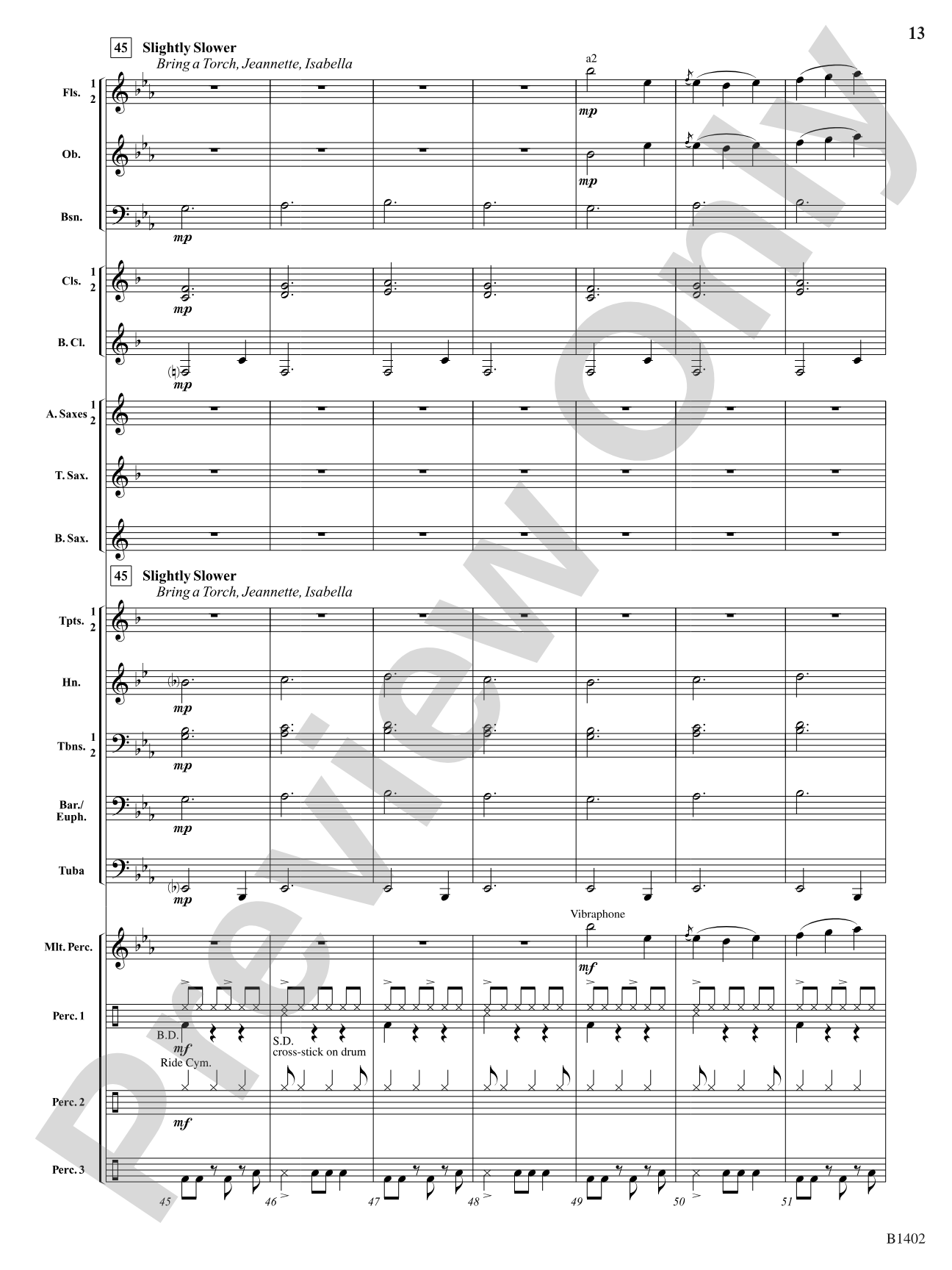 A Jammin' Caribbean Christmas: Concert Band Conductor Score & Parts