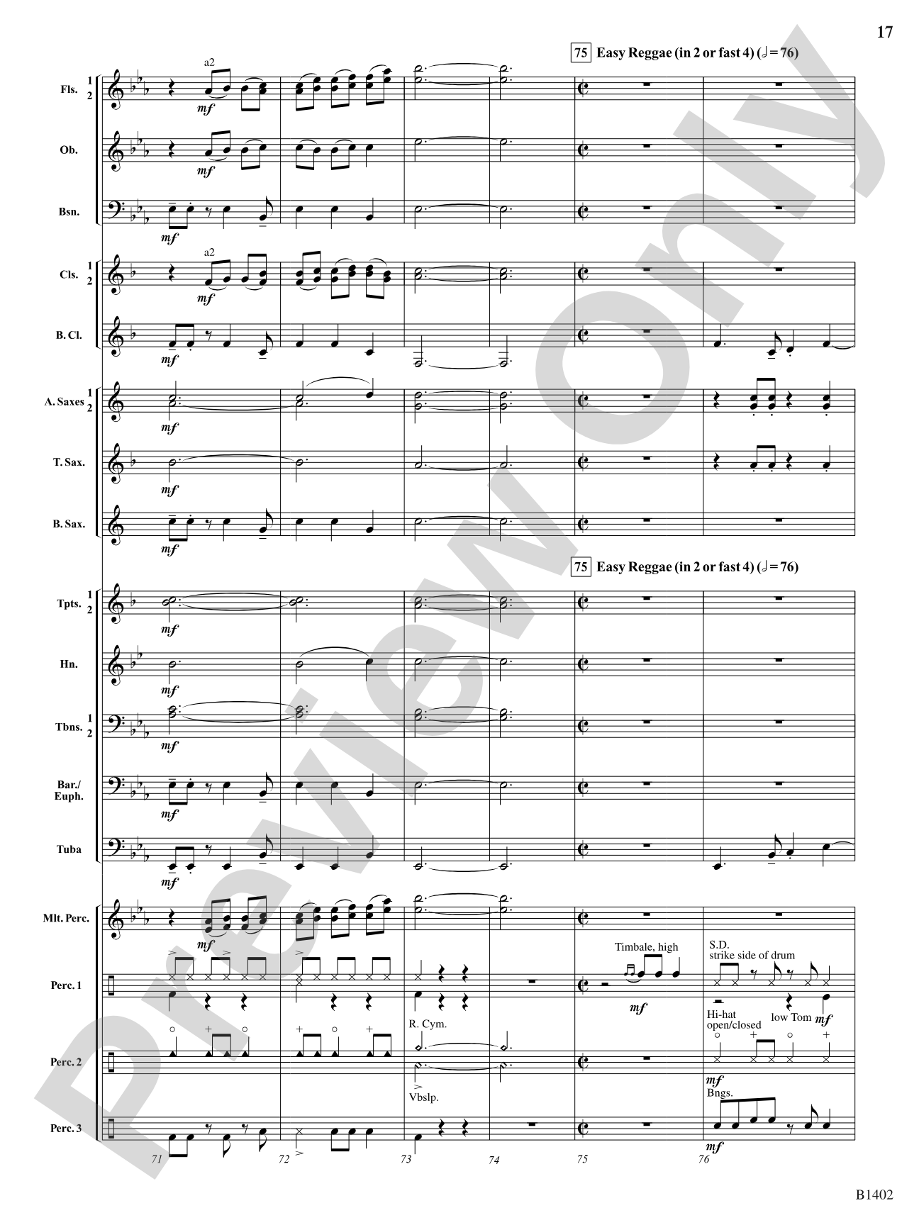 A Jammin' Caribbean Christmas: Concert Band Conductor Score & Parts