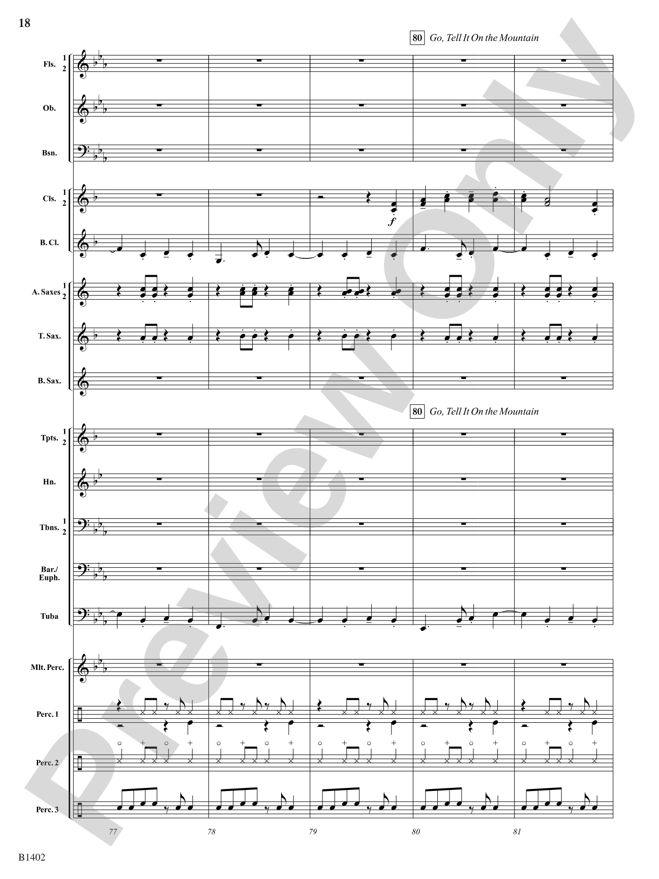 A Jammin' Caribbean Christmas: Concert Band Conductor Score & Parts