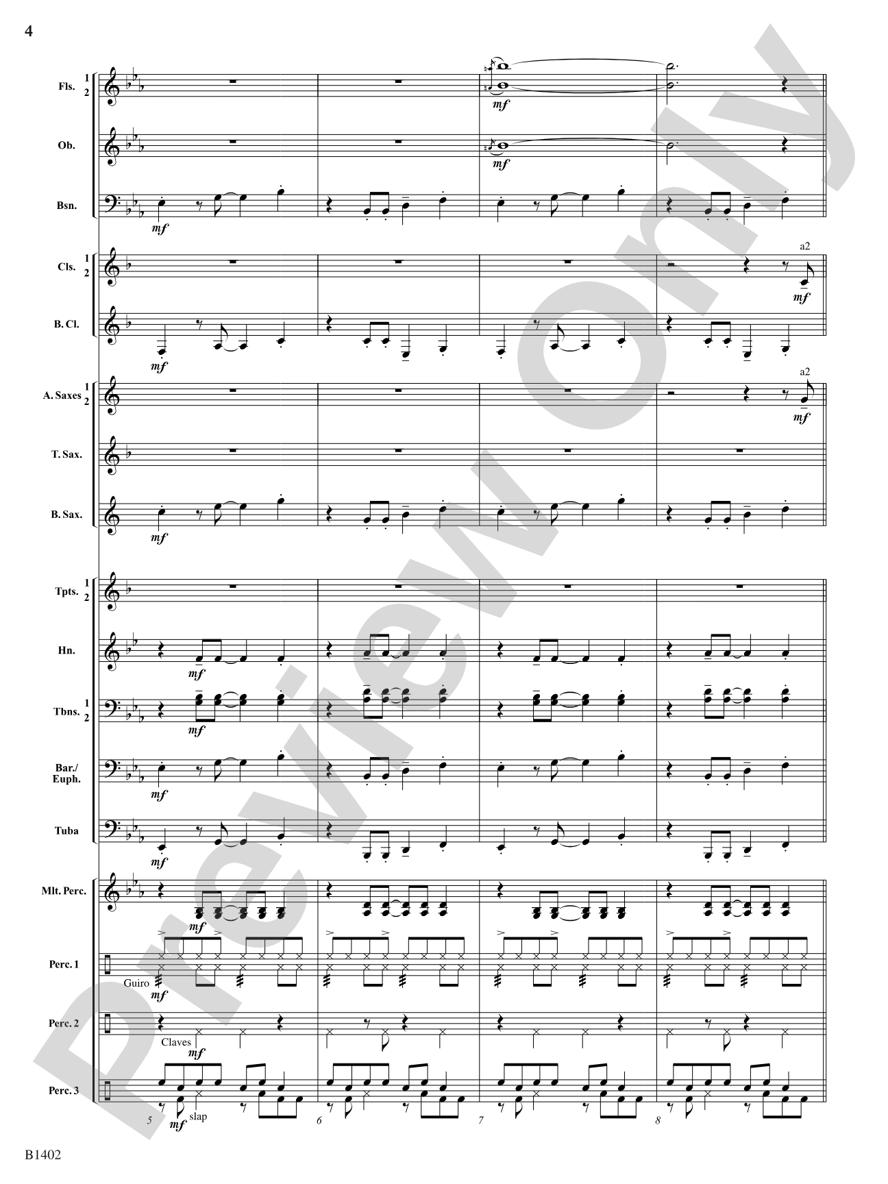 A Jammin' Caribbean Christmas: Concert Band Conductor Score & Parts