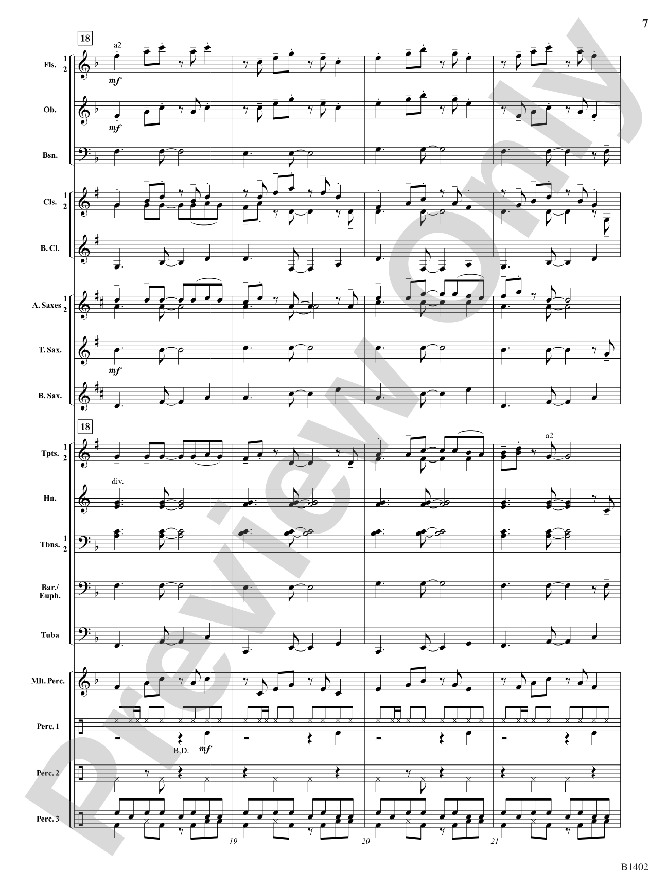 A Jammin' Caribbean Christmas: Concert Band Conductor Score & Parts