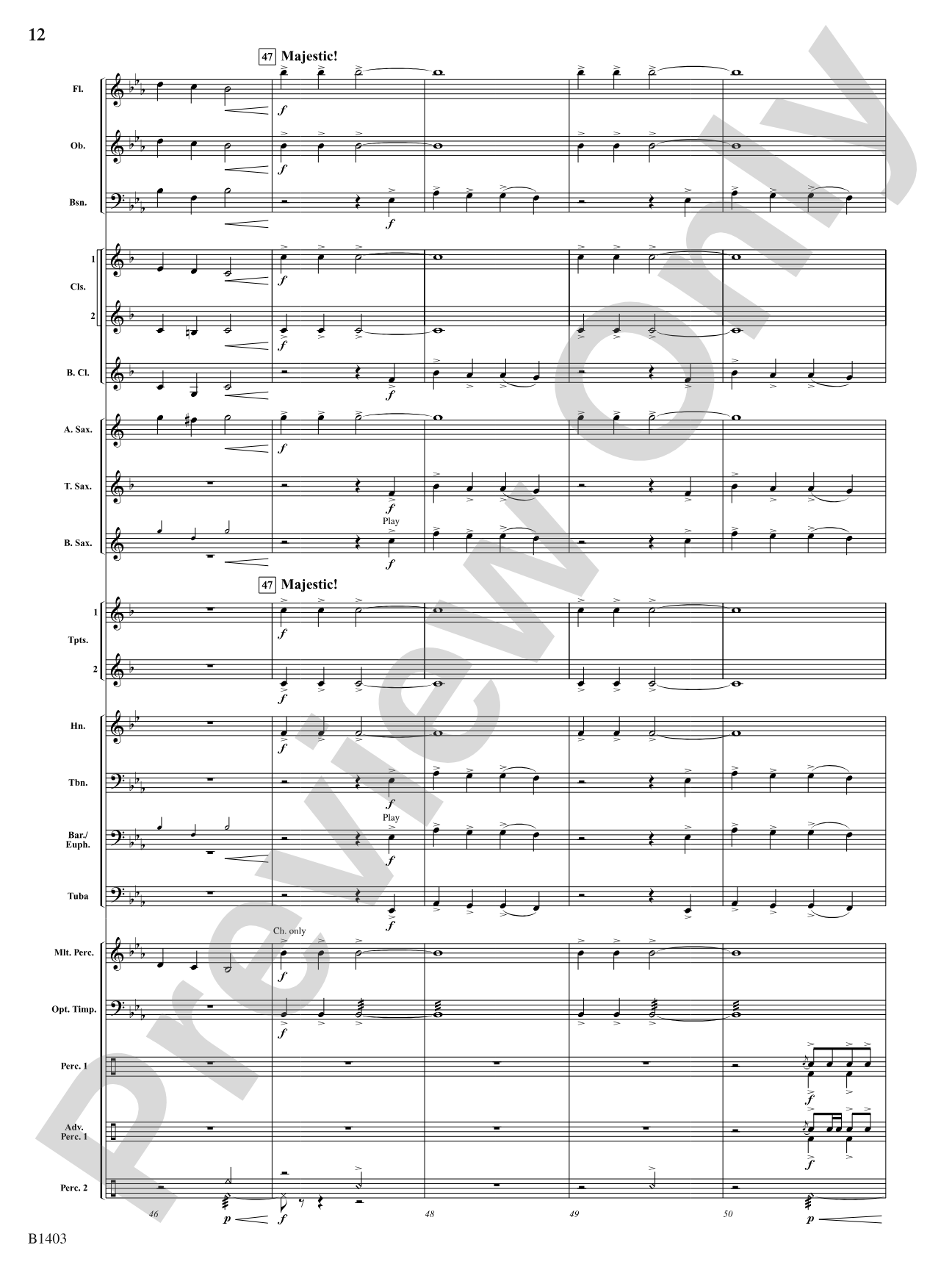 The Angels Mix: Concert Band Conductor Score & Parts