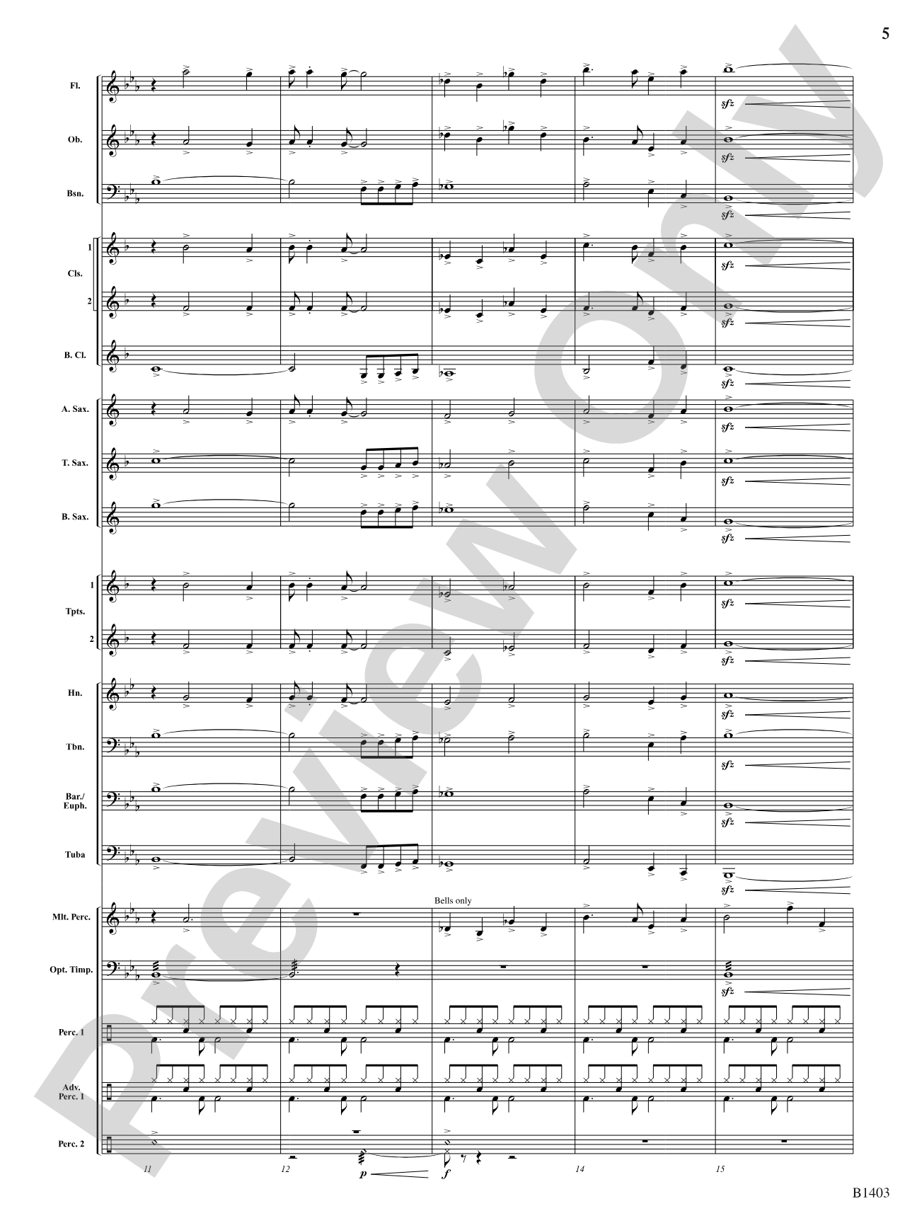 The Angels Mix: Concert Band Conductor Score & Parts