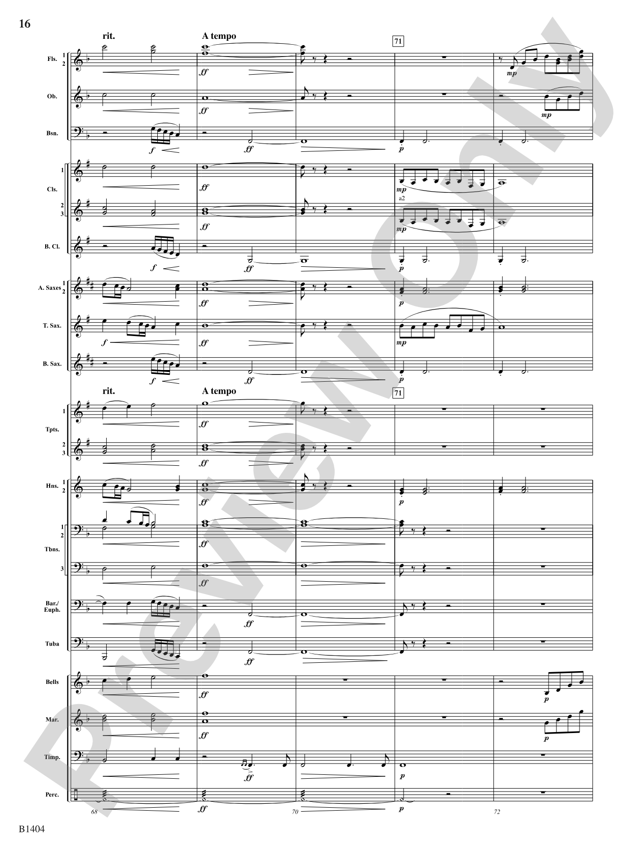 Rockwell Portrait: Concert Band Conductor Score & Parts