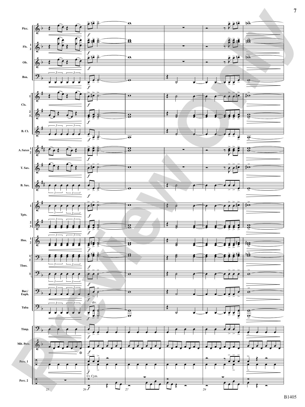 Reverberations: Concert Band Conductor Score & Parts