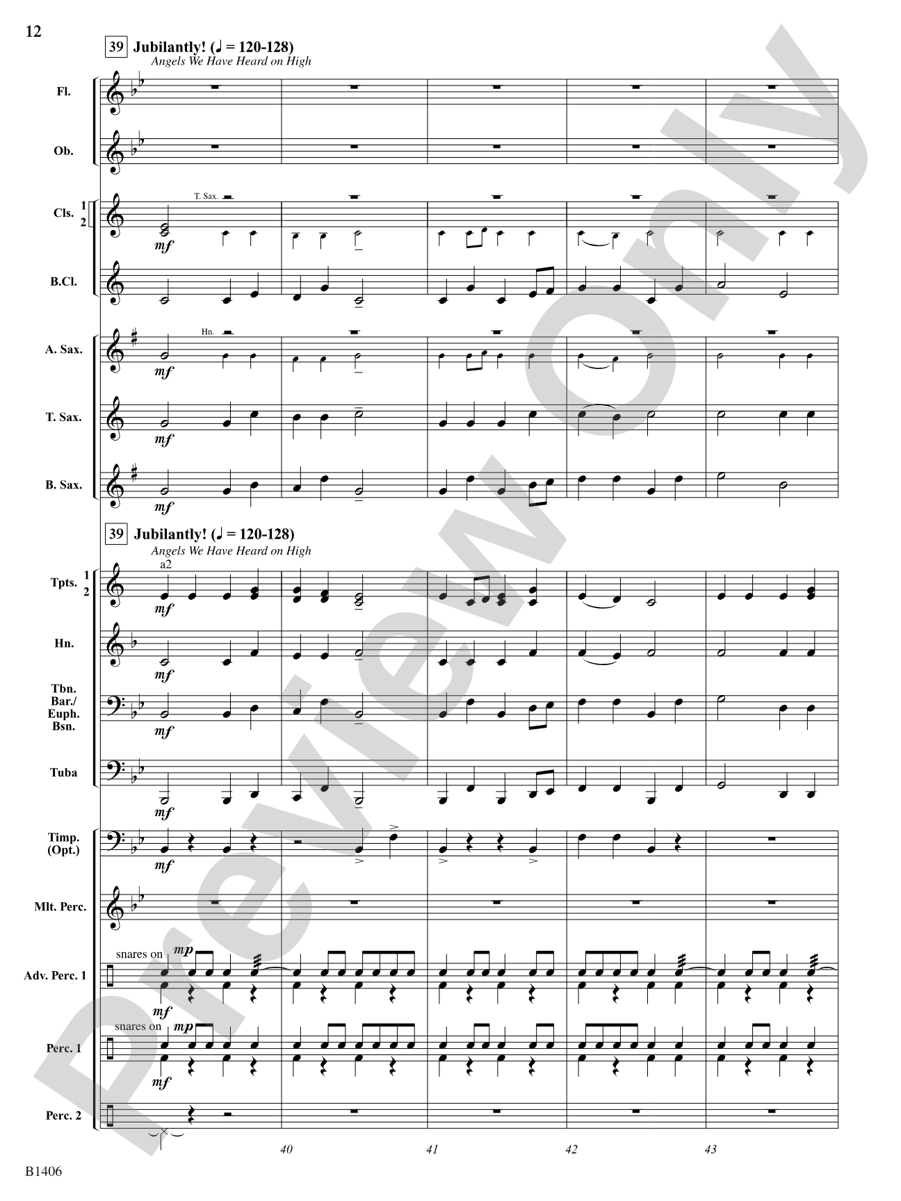 The Reason Is the Season: Concert Band Conductor Score & Parts