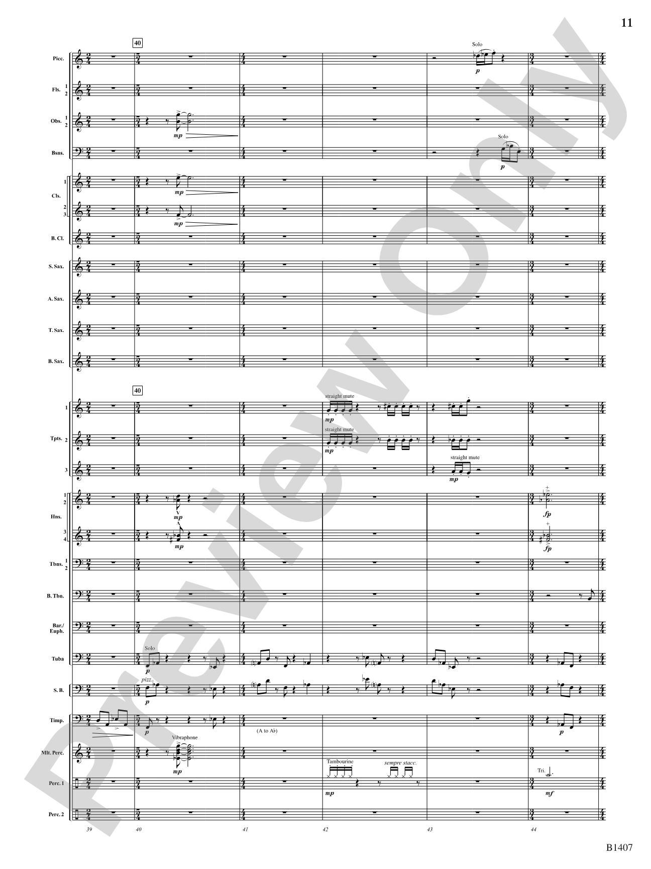 Antiphonal Fanfare: Concert Band Conductor Score & Parts