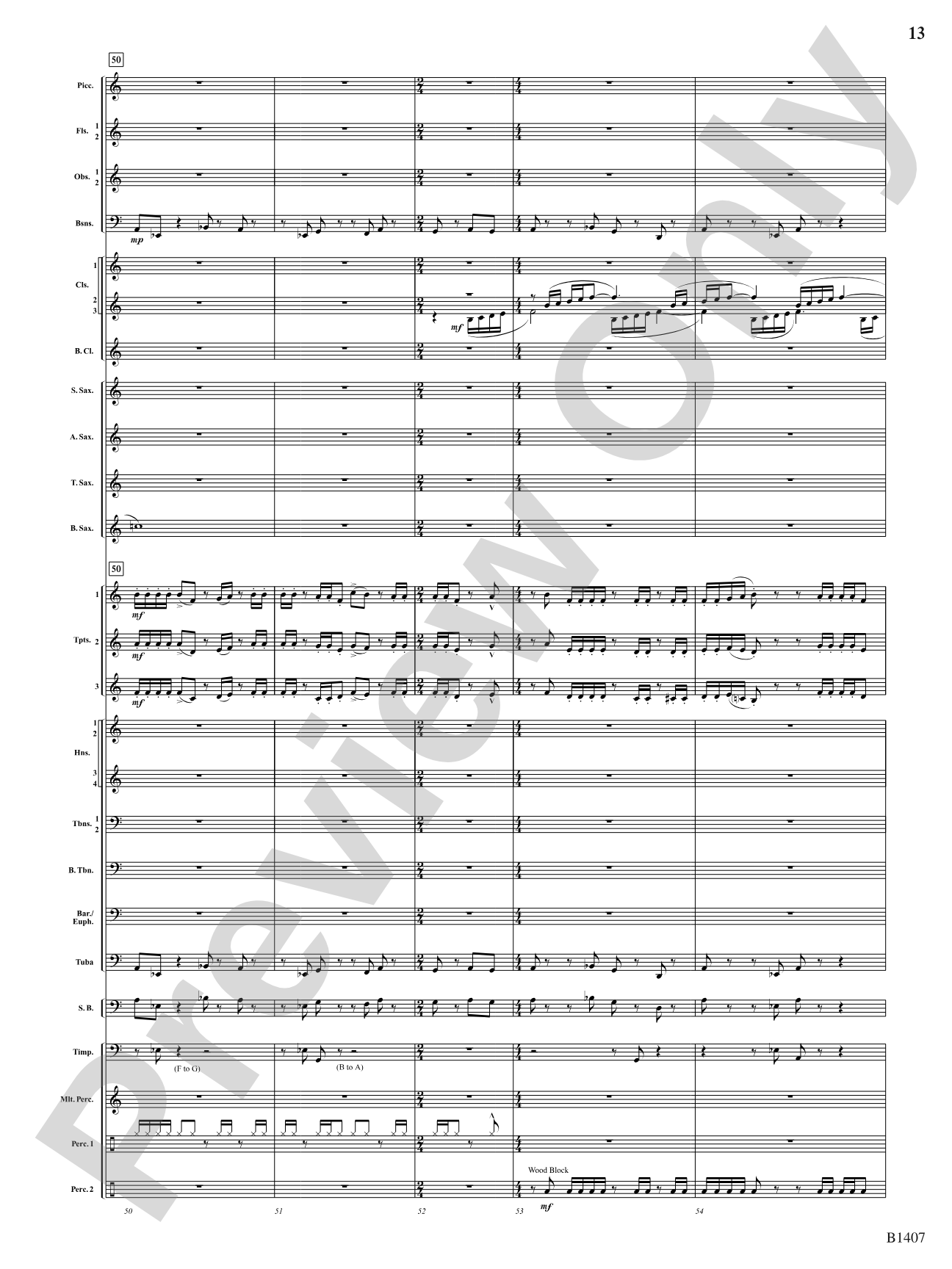 Antiphonal Fanfare: Concert Band Conductor Score & Parts