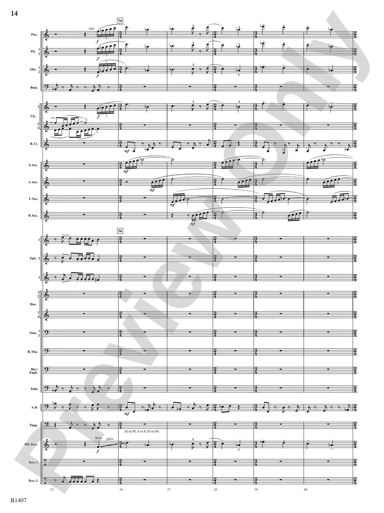 Antiphonal Fanfare: Concert Band Conductor Score & Parts