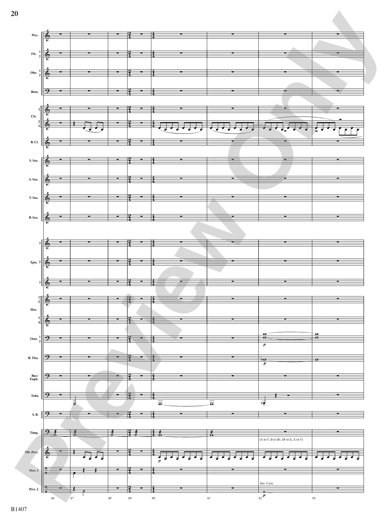 Antiphonal Fanfare: Concert Band Conductor Score & Parts