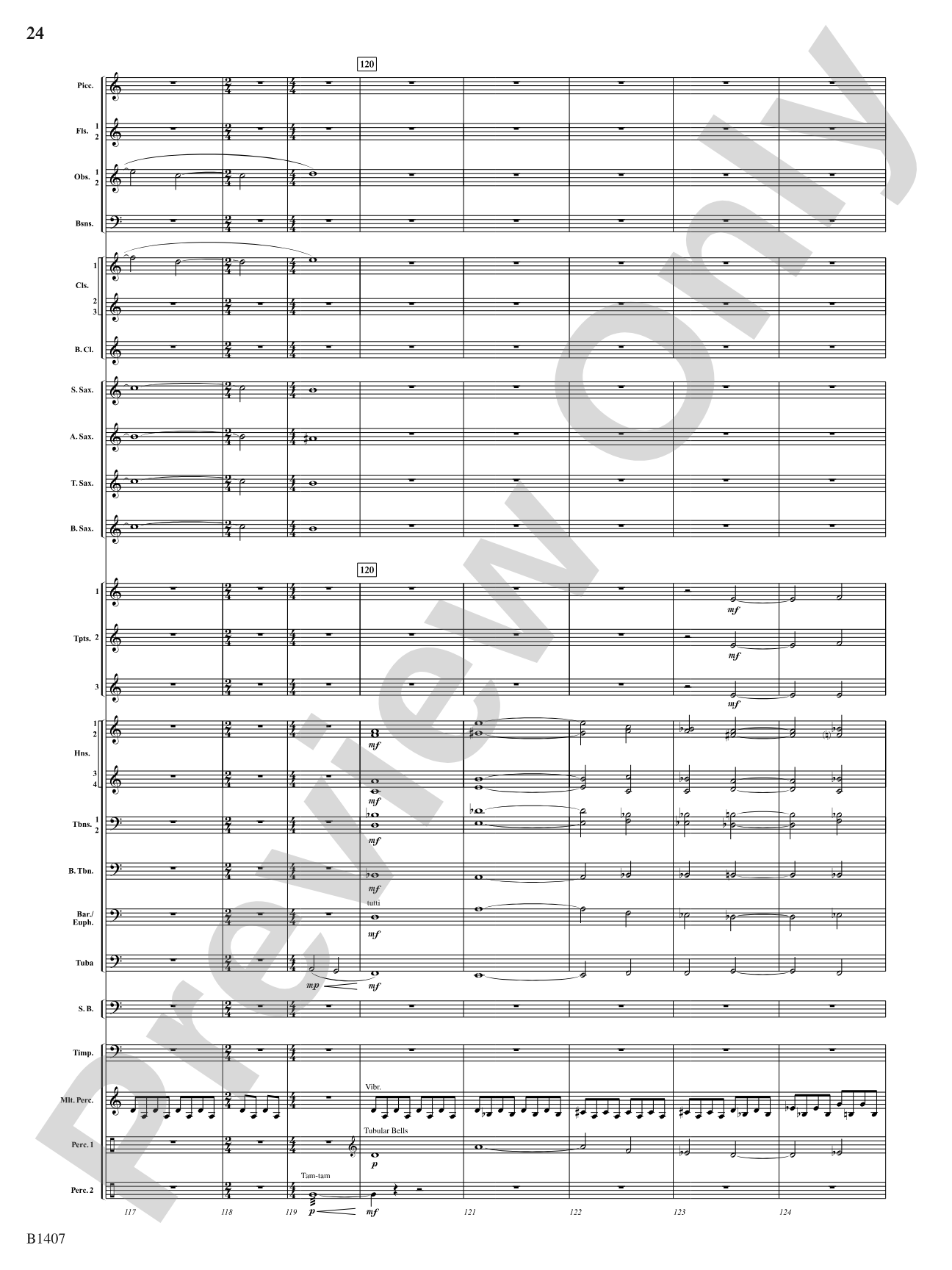 Antiphonal Fanfare: Concert Band Conductor Score & Parts