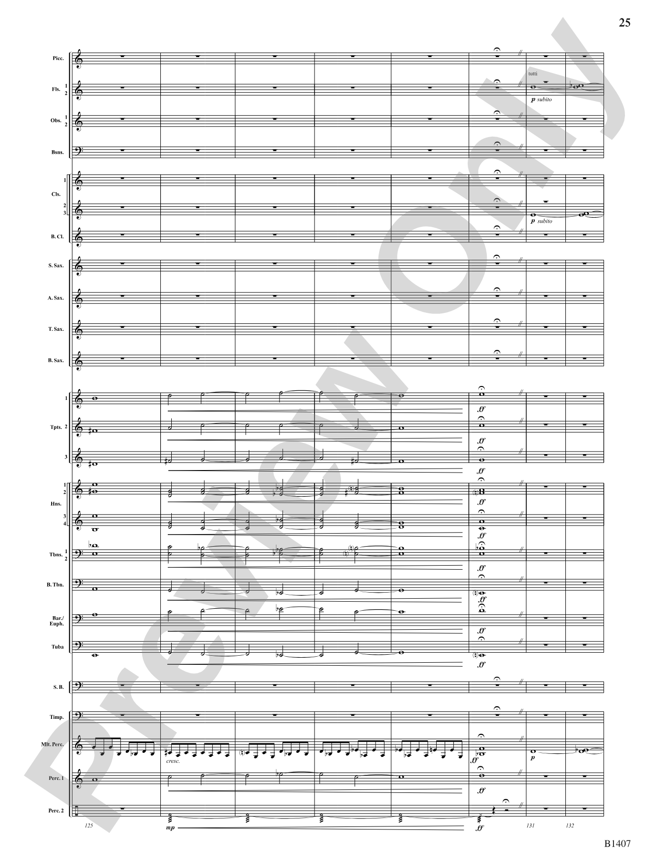 Antiphonal Fanfare: Concert Band Conductor Score & Parts