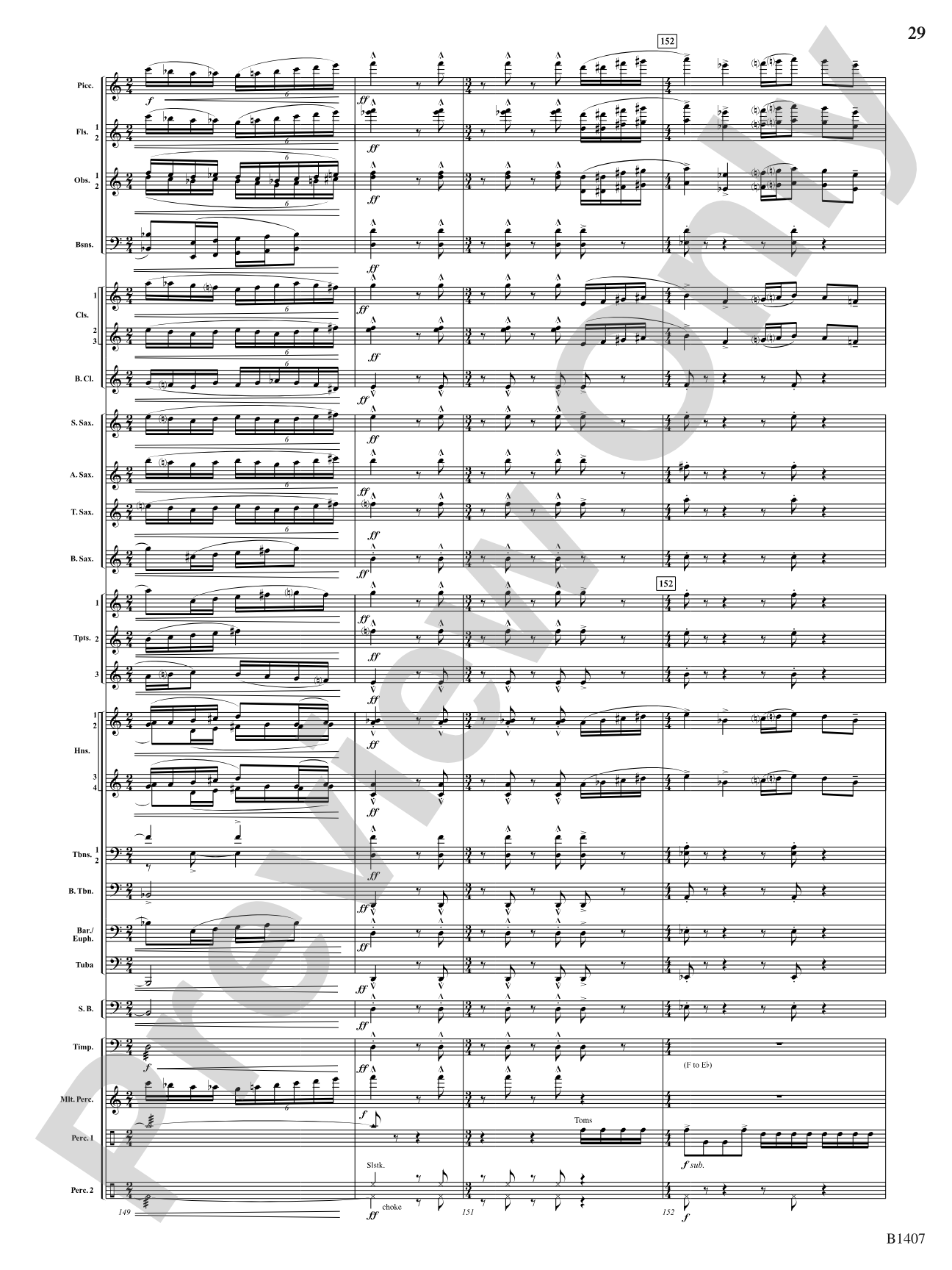 Antiphonal Fanfare: Concert Band Conductor Score & Parts