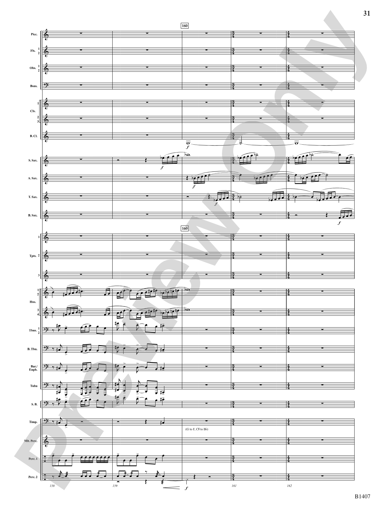 Antiphonal Fanfare: Concert Band Conductor Score & Parts