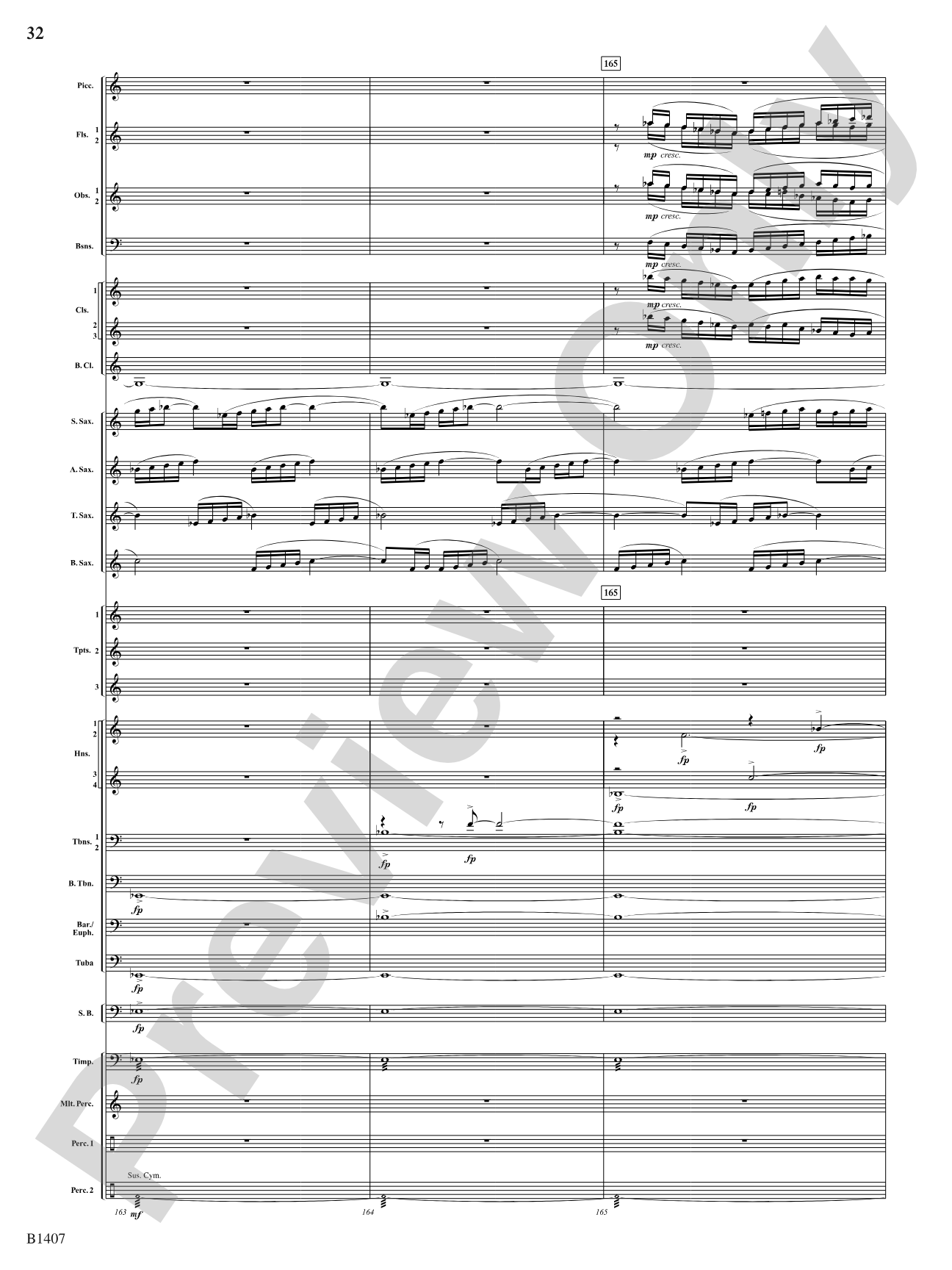 Antiphonal Fanfare: Concert Band Conductor Score & Parts
