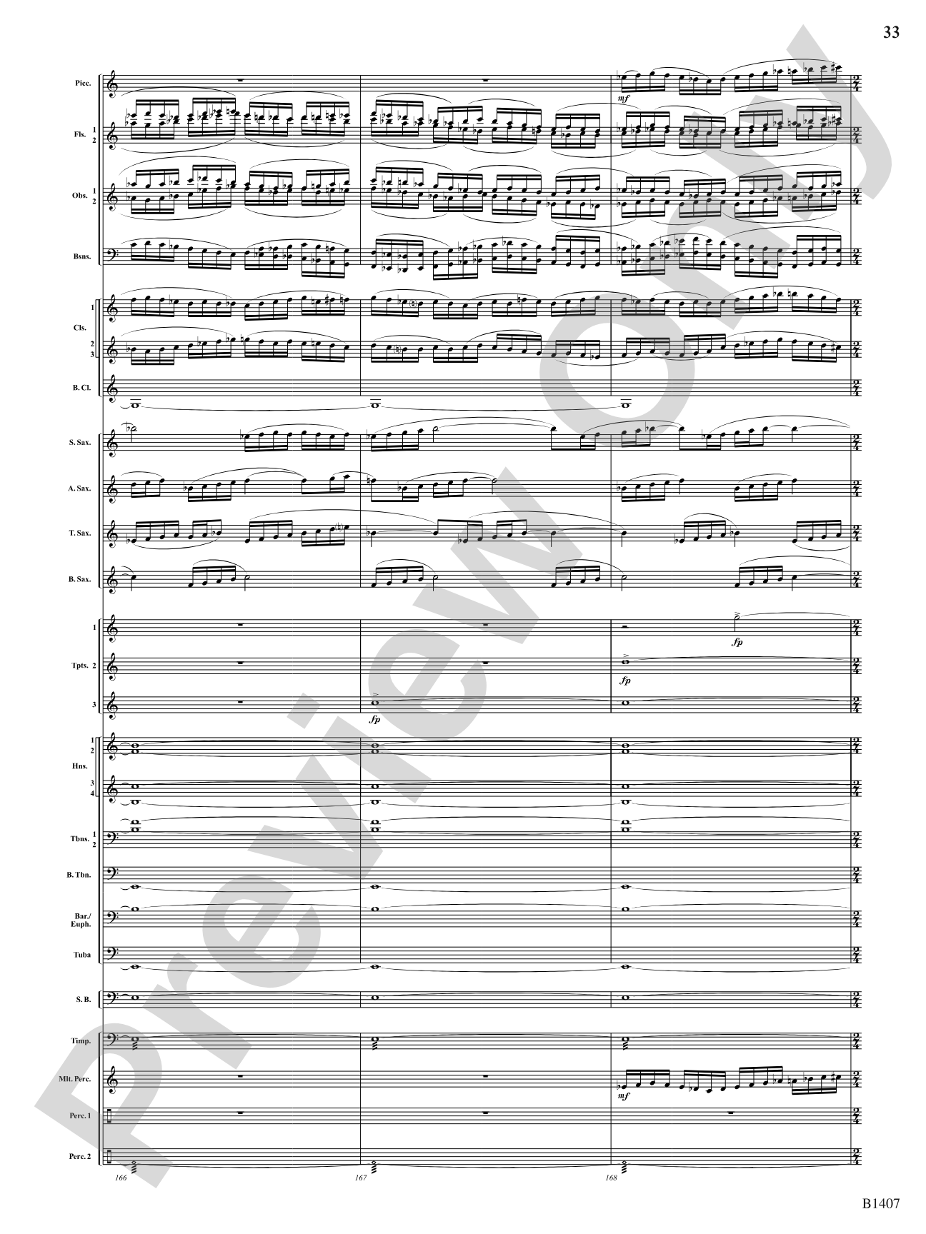 Antiphonal Fanfare: Concert Band Conductor Score & Parts