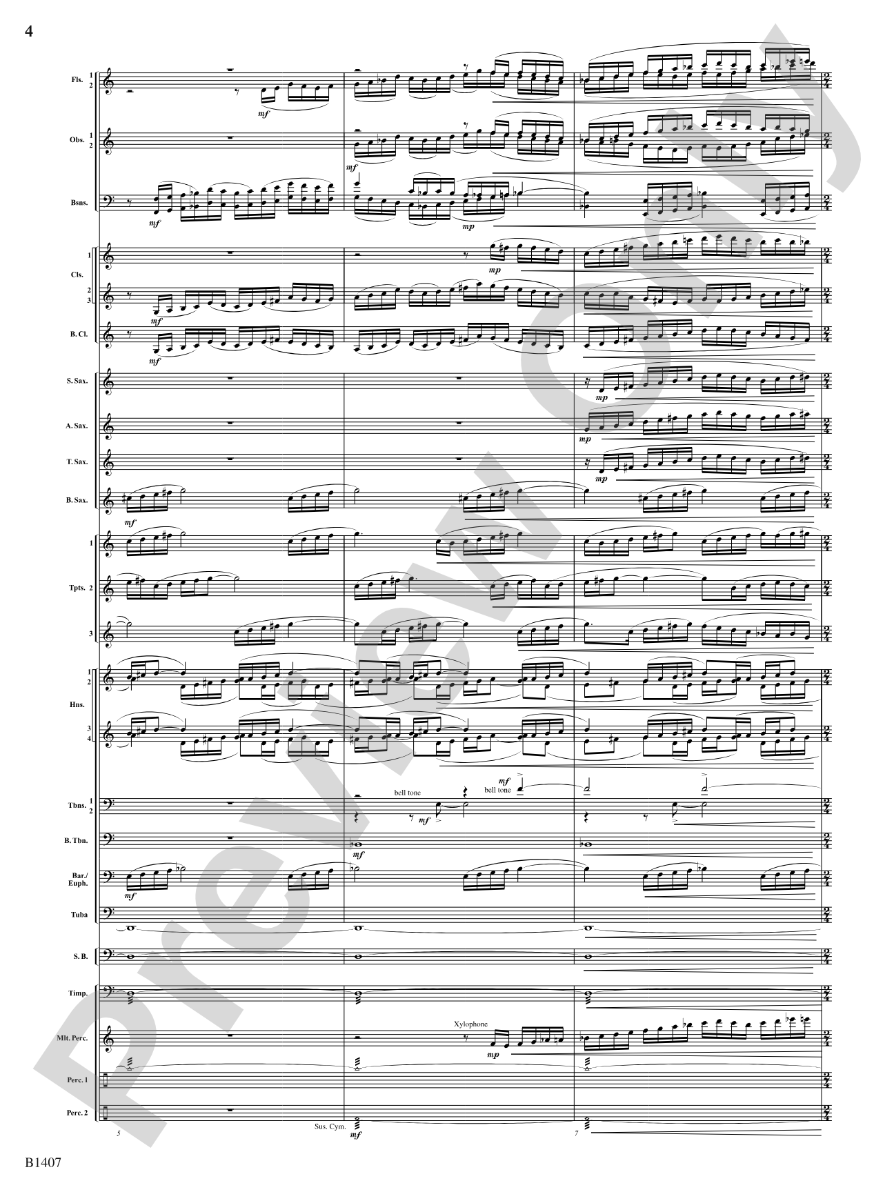 Antiphonal Fanfare: Concert Band Conductor Score & Parts