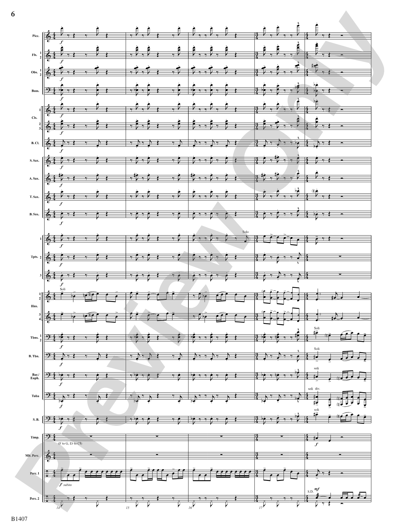 Antiphonal Fanfare: Concert Band Conductor Score & Parts