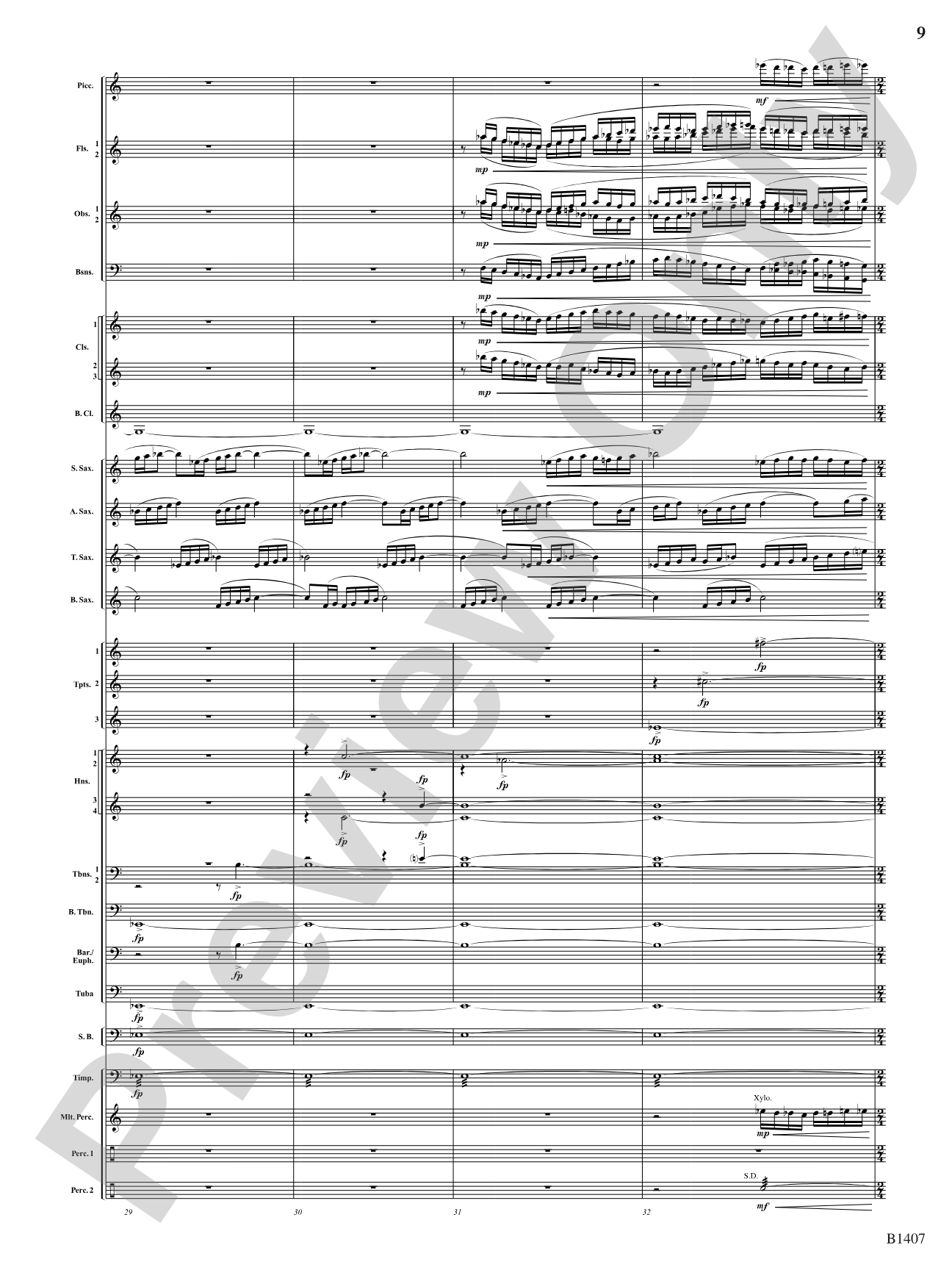 Antiphonal Fanfare: Concert Band Conductor Score & Parts