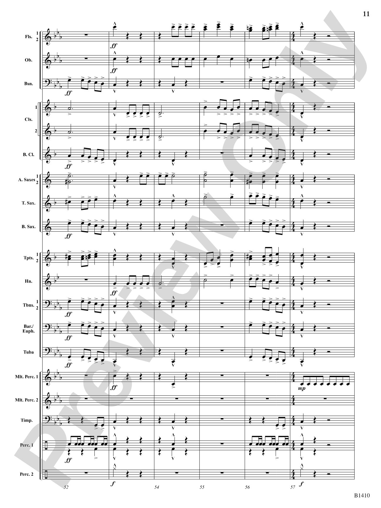 Electricity: Concert Band Conductor Score & Parts