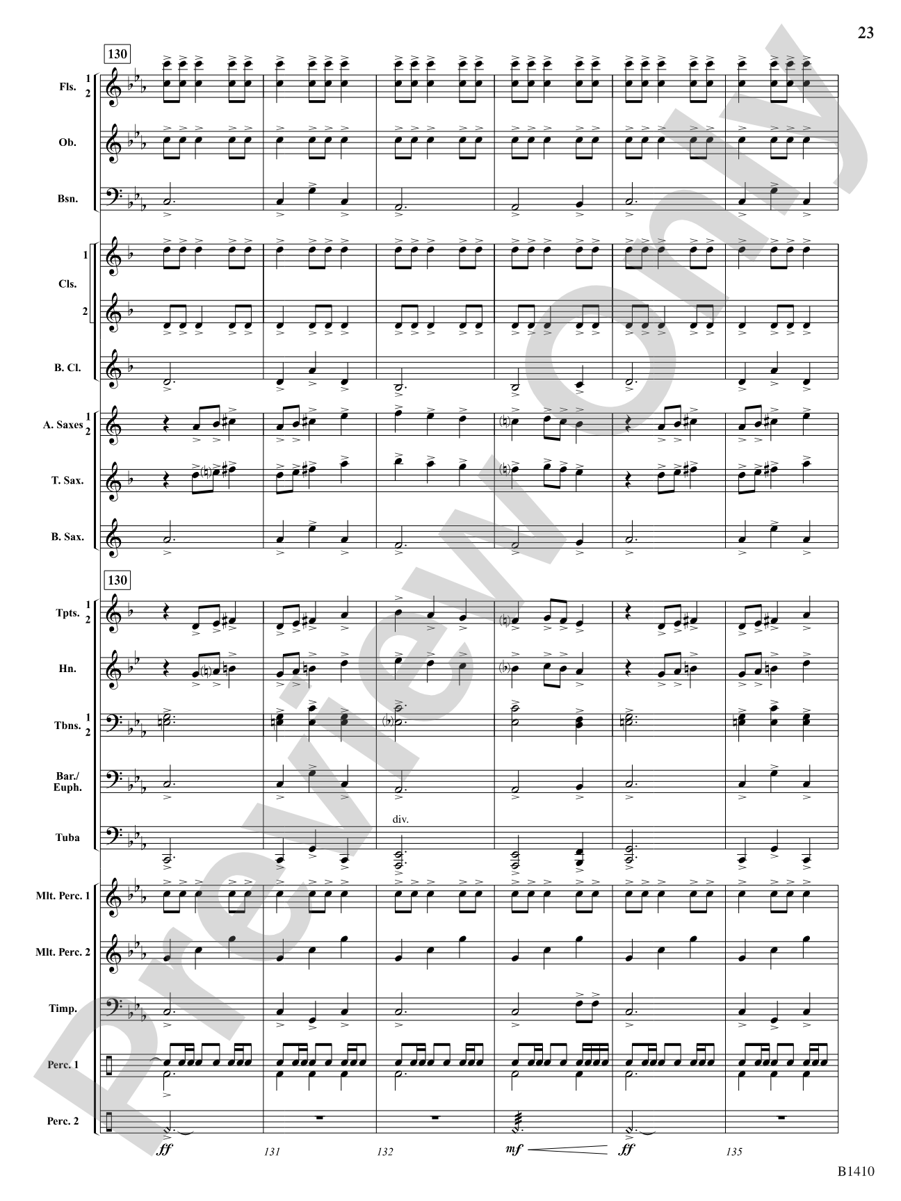 Electricity: Concert Band Conductor Score & Parts